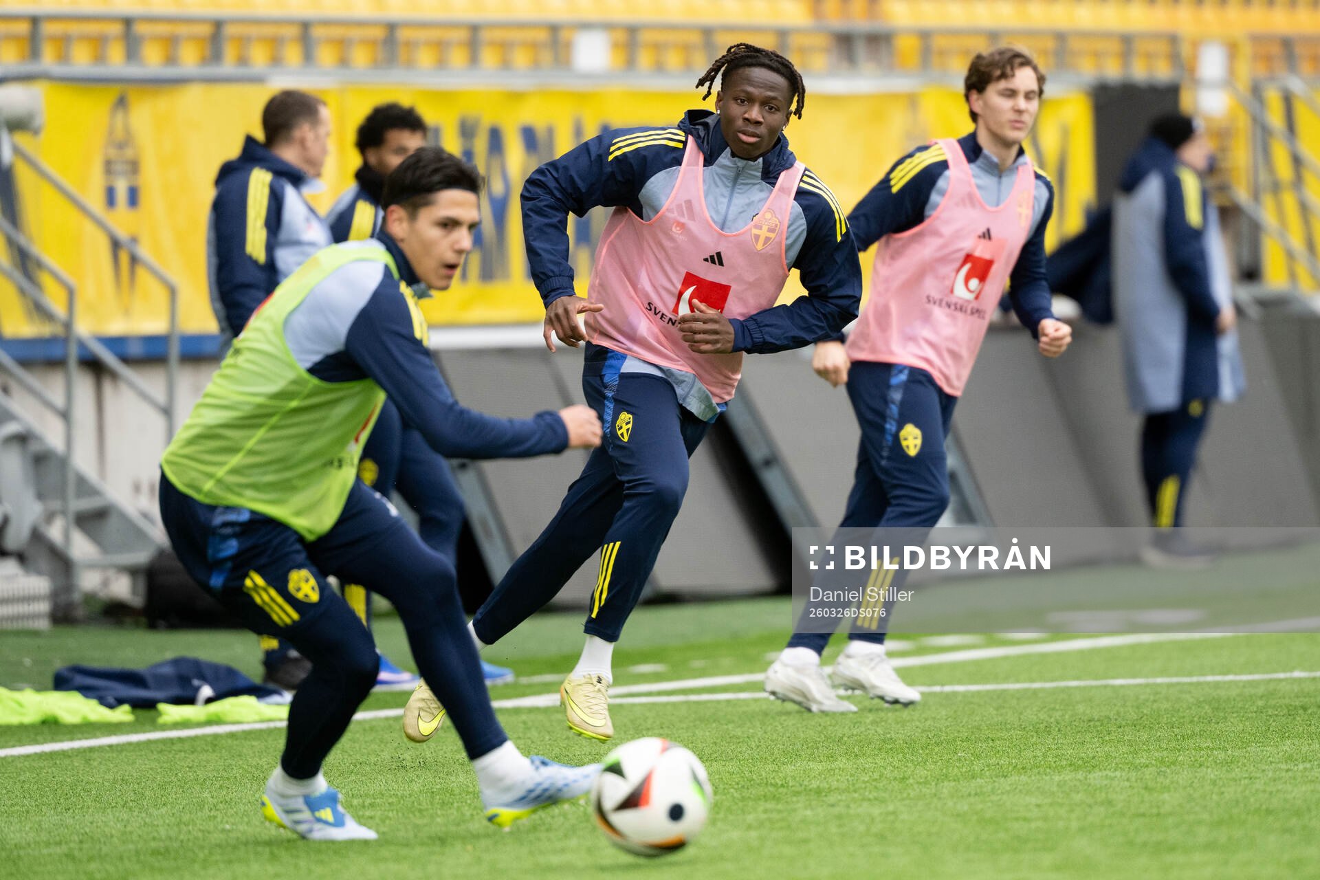 Alieu Njie of Sweden's U21 national football team