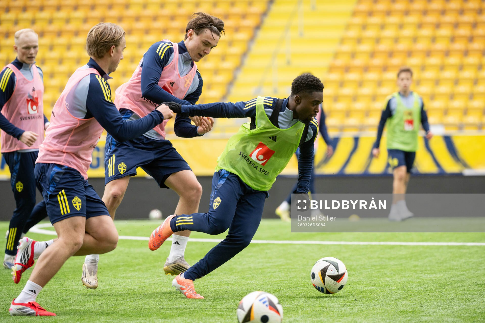 Oscar Sjöstrand and Jardell Kanga of Sweden's U21 national