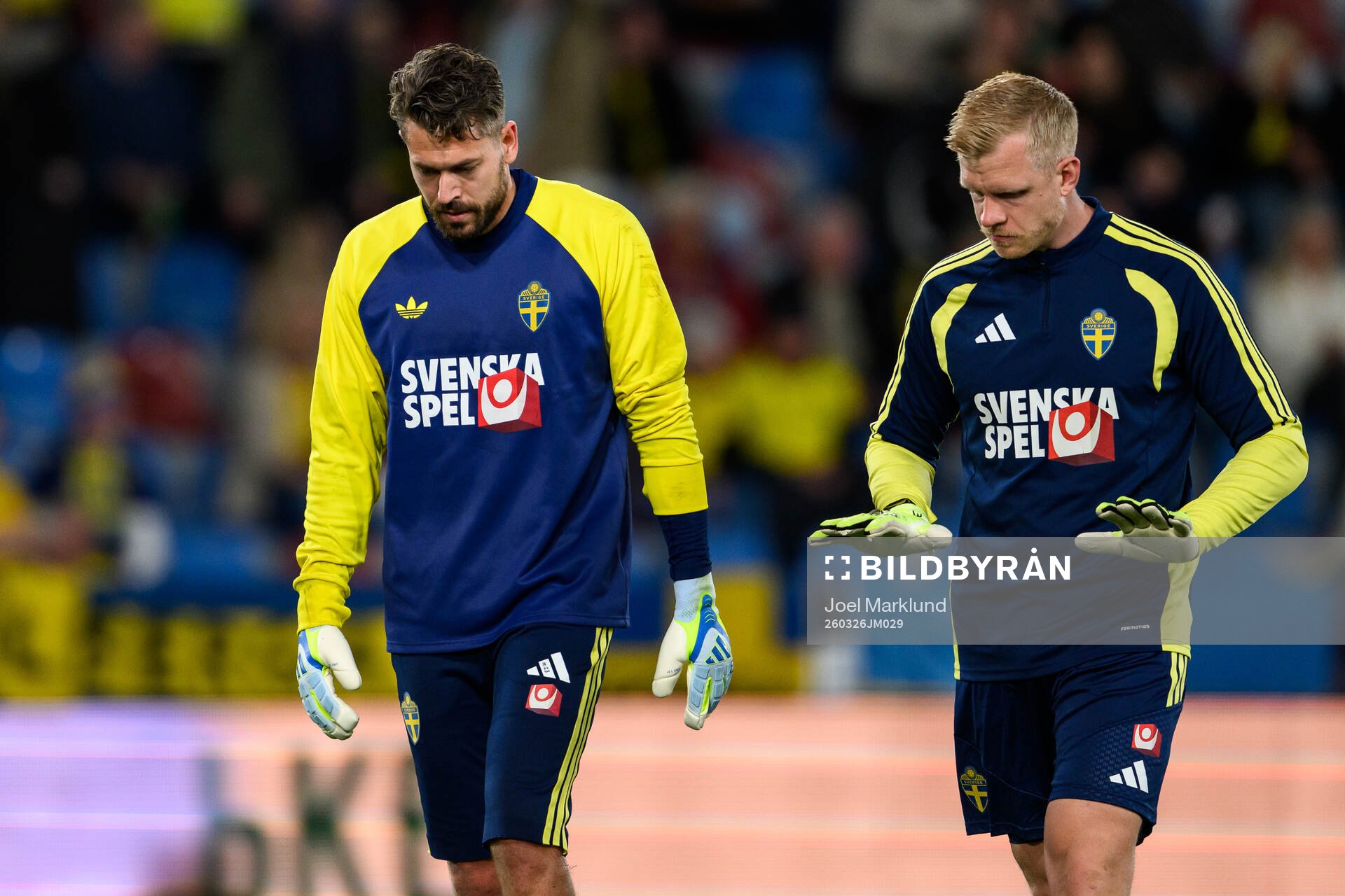 goalkeeper Kristoffer Nordfeldt and goalkeeper coach Linus