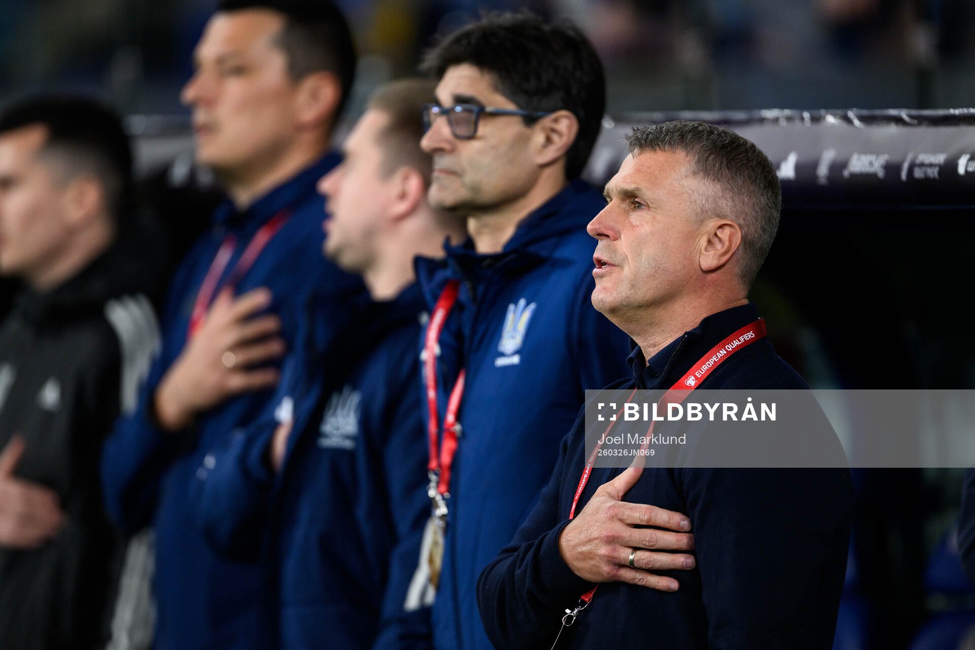 head coach Serhiy Rebrov of Ukraine
