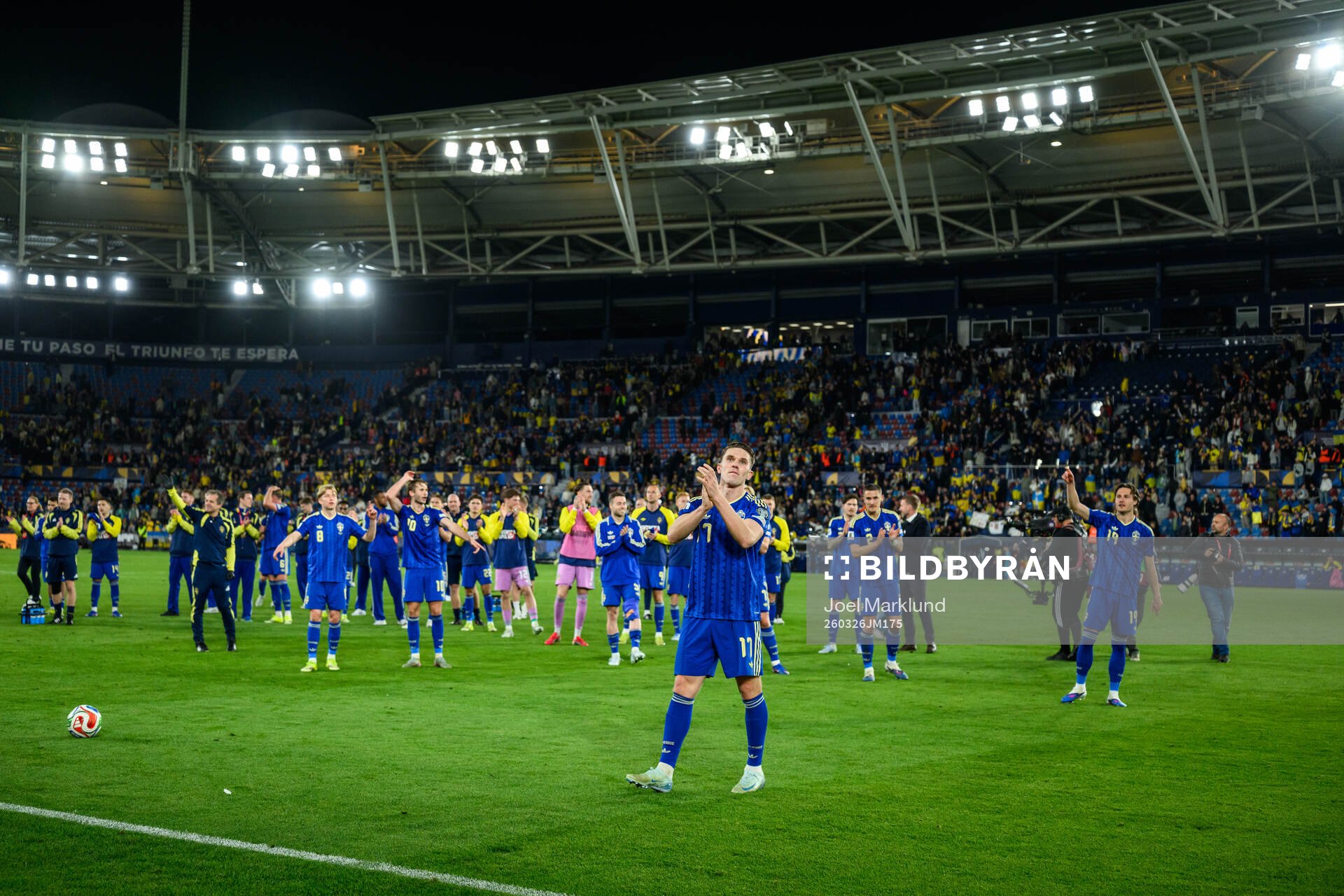Viktor Gyökeres of Sweden celebrates