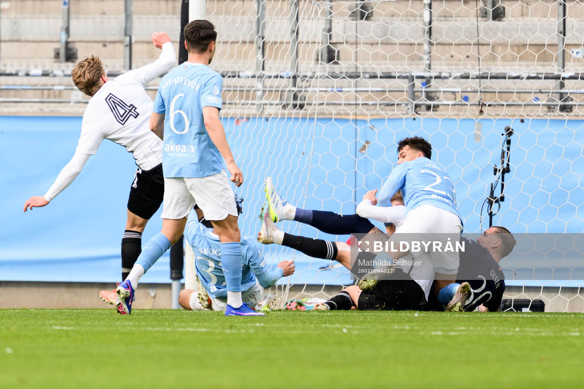 Landskronas Gustaf Bruzelius och Malmö FFs Noah Åstrand