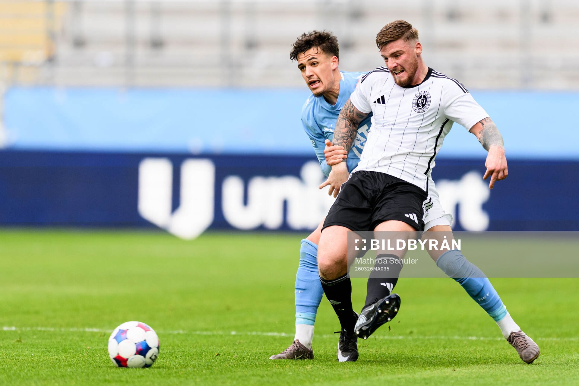 Malmö FFs Noah Åstrand John och Landskronas Markus