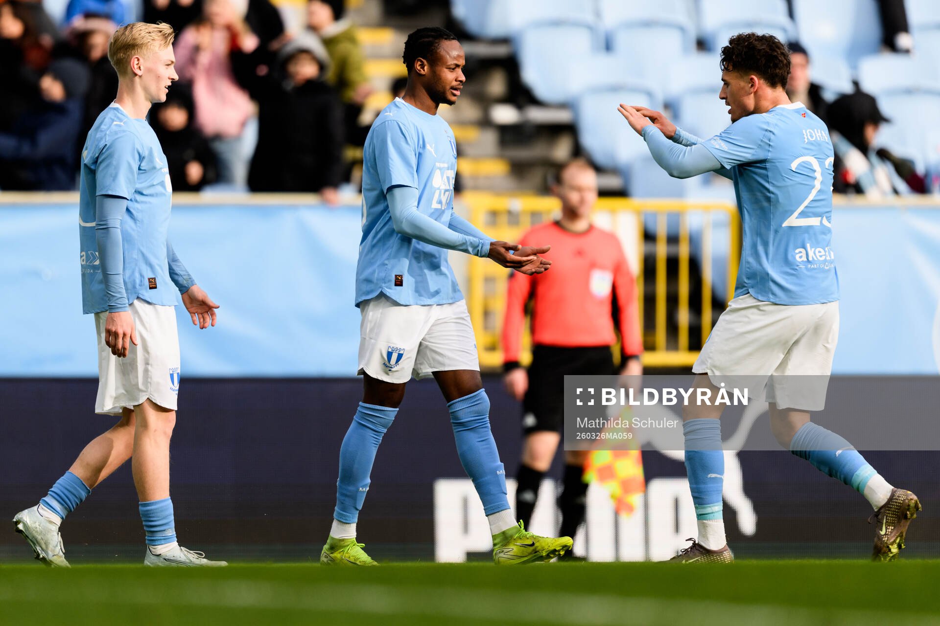 Malmö FFs Yassin Mohammed jublar