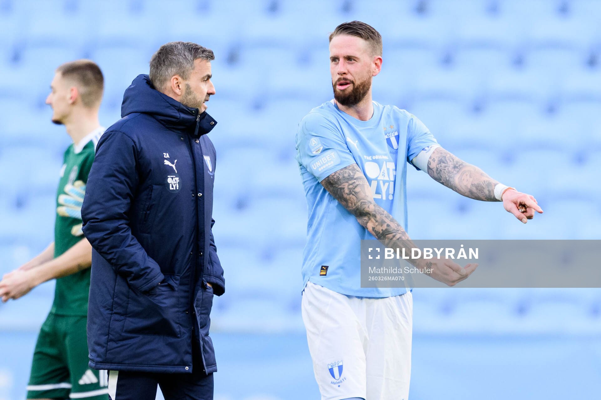 Malmö FFs Pontus Jansson och målvaktstränare Zlatan