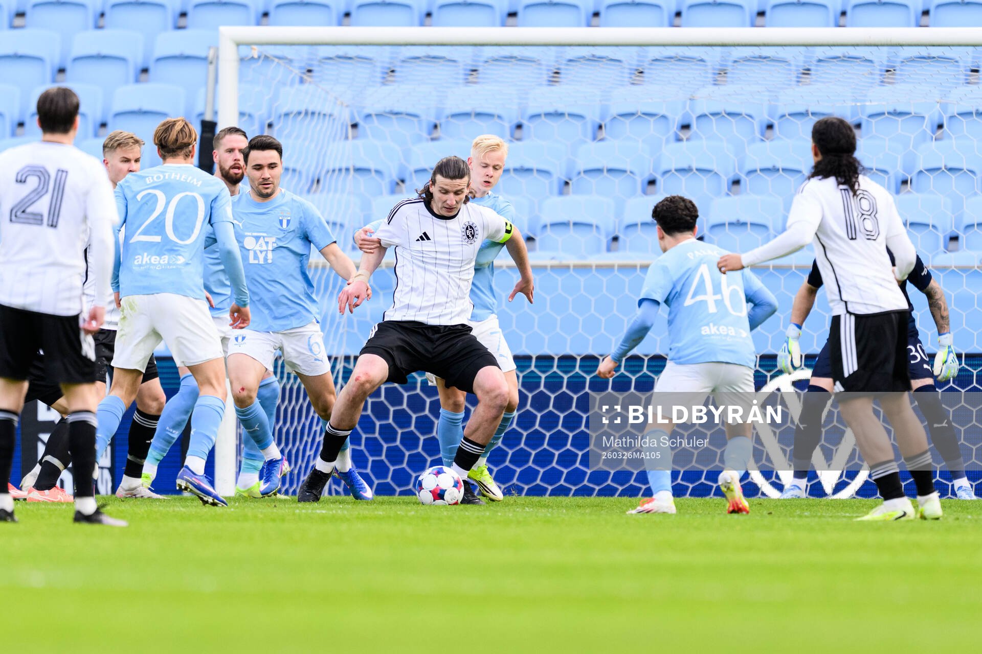 Landskronas Andreas Murbeck och Malmö FFs Otto Rosengren