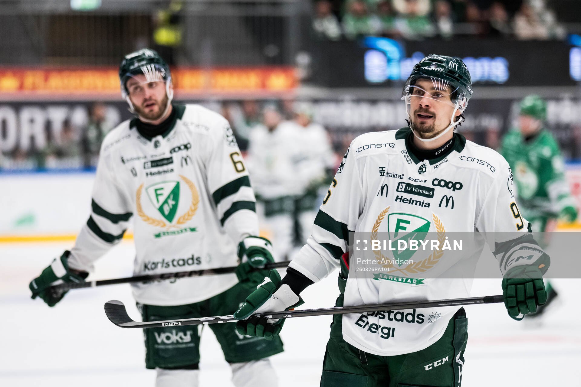 Färjestads Radim Zohorna och David Tomasek