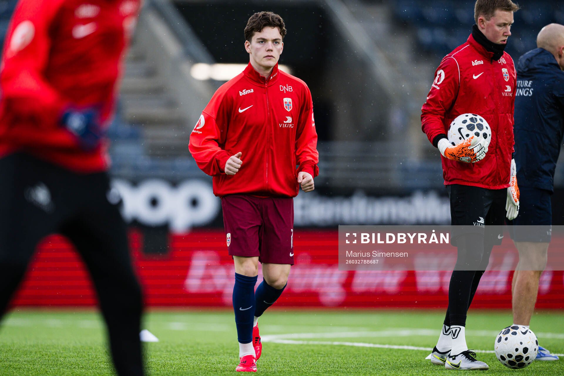 Sverre Nypan of Norway warms up