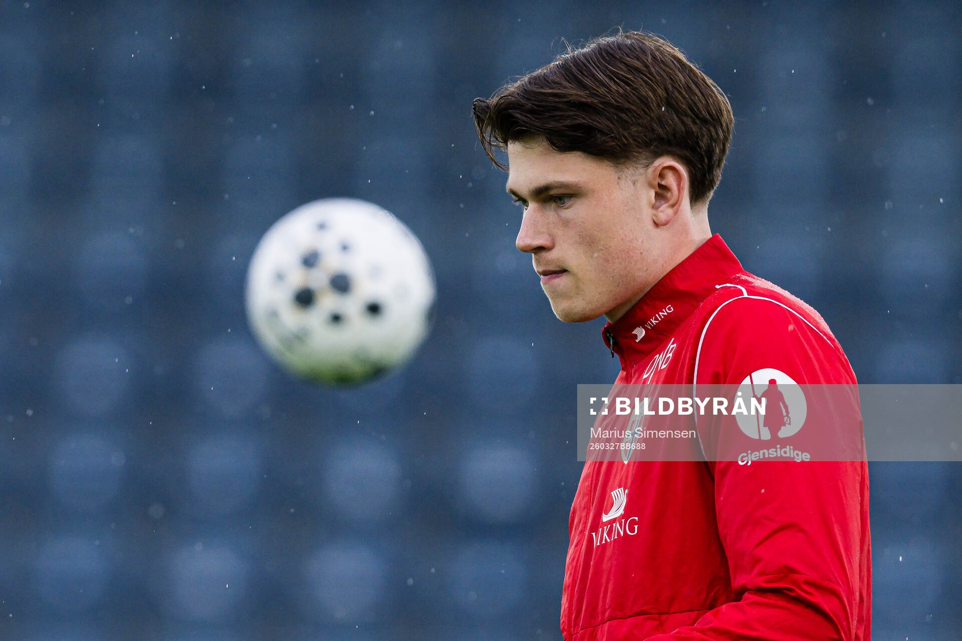Nikolai Hopland of Norway warms up