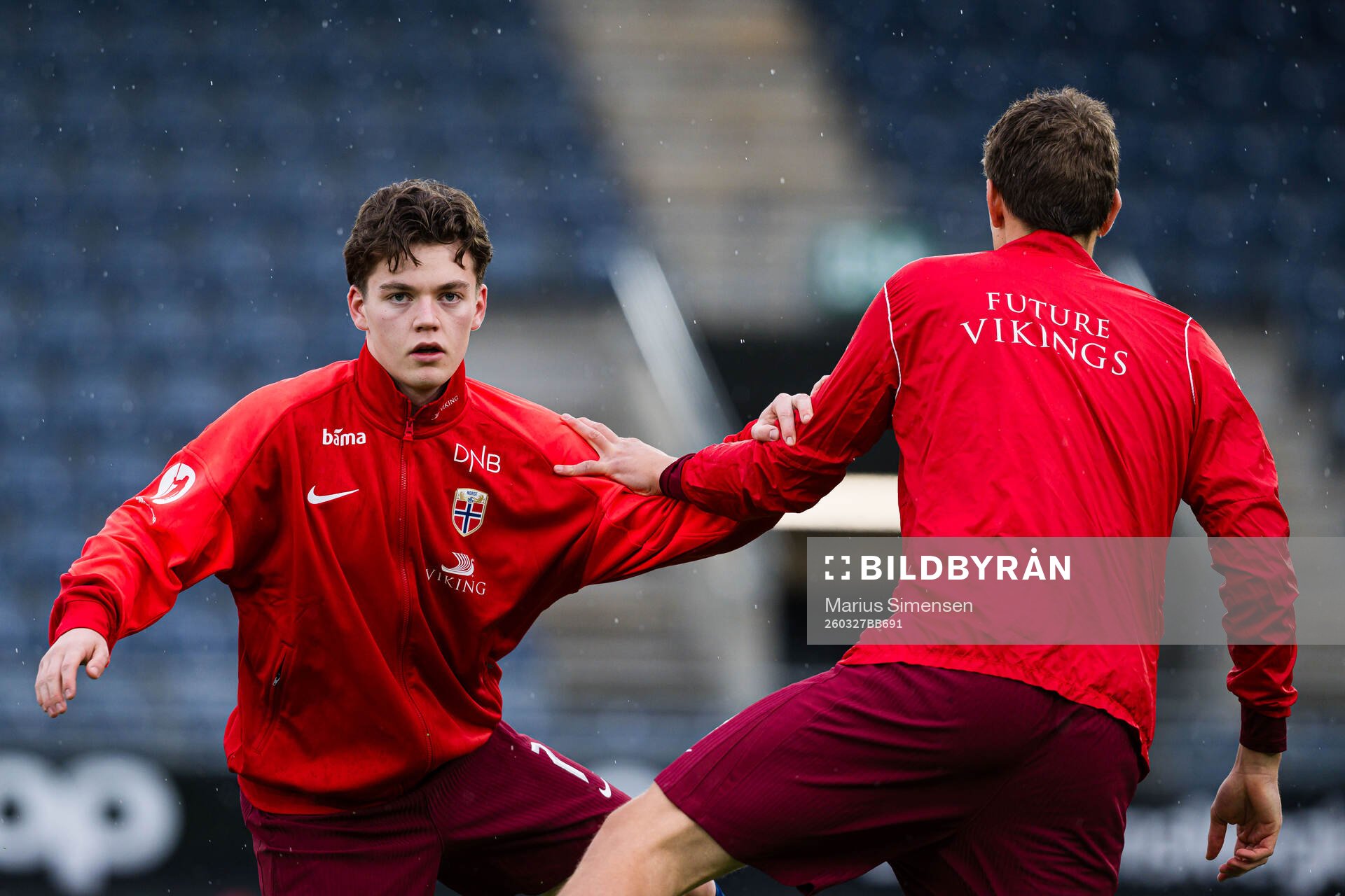 Sverre Nypan of Norway warms up