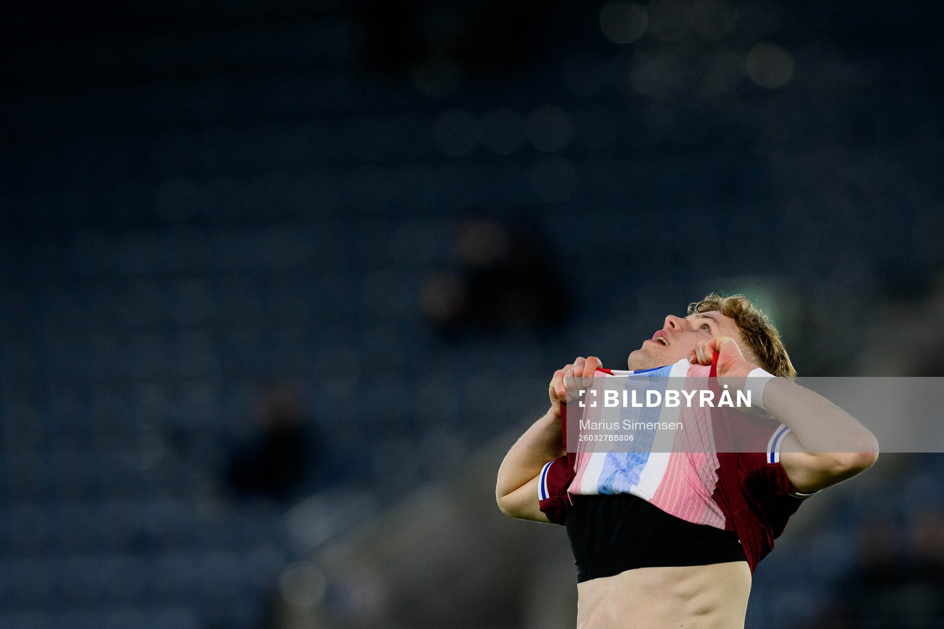 Sindre Walle Egeli of Norway looks dejected
