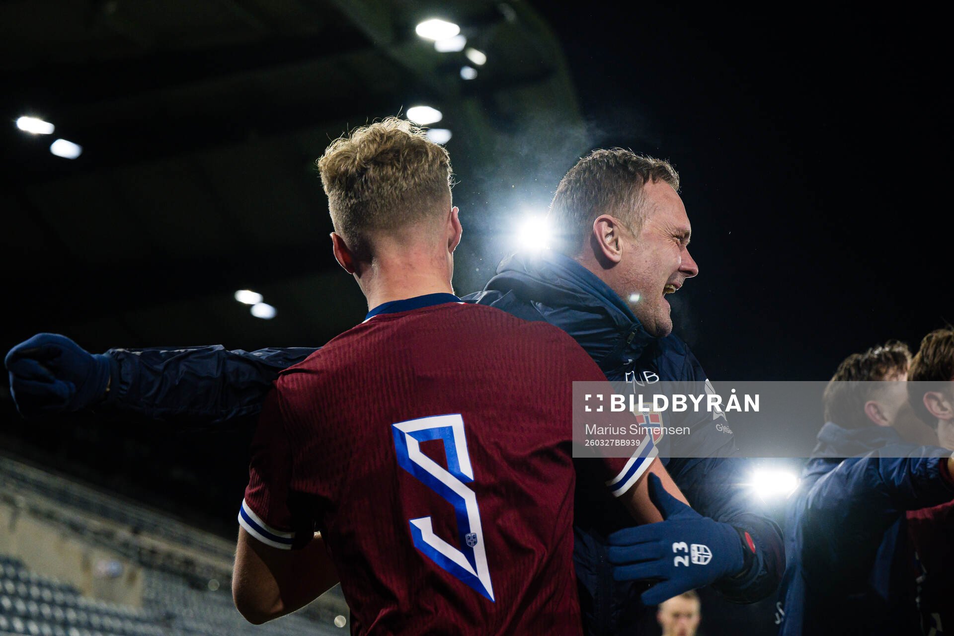 Head coach Jan Peder Jalland and Sindre Walle Egeli of