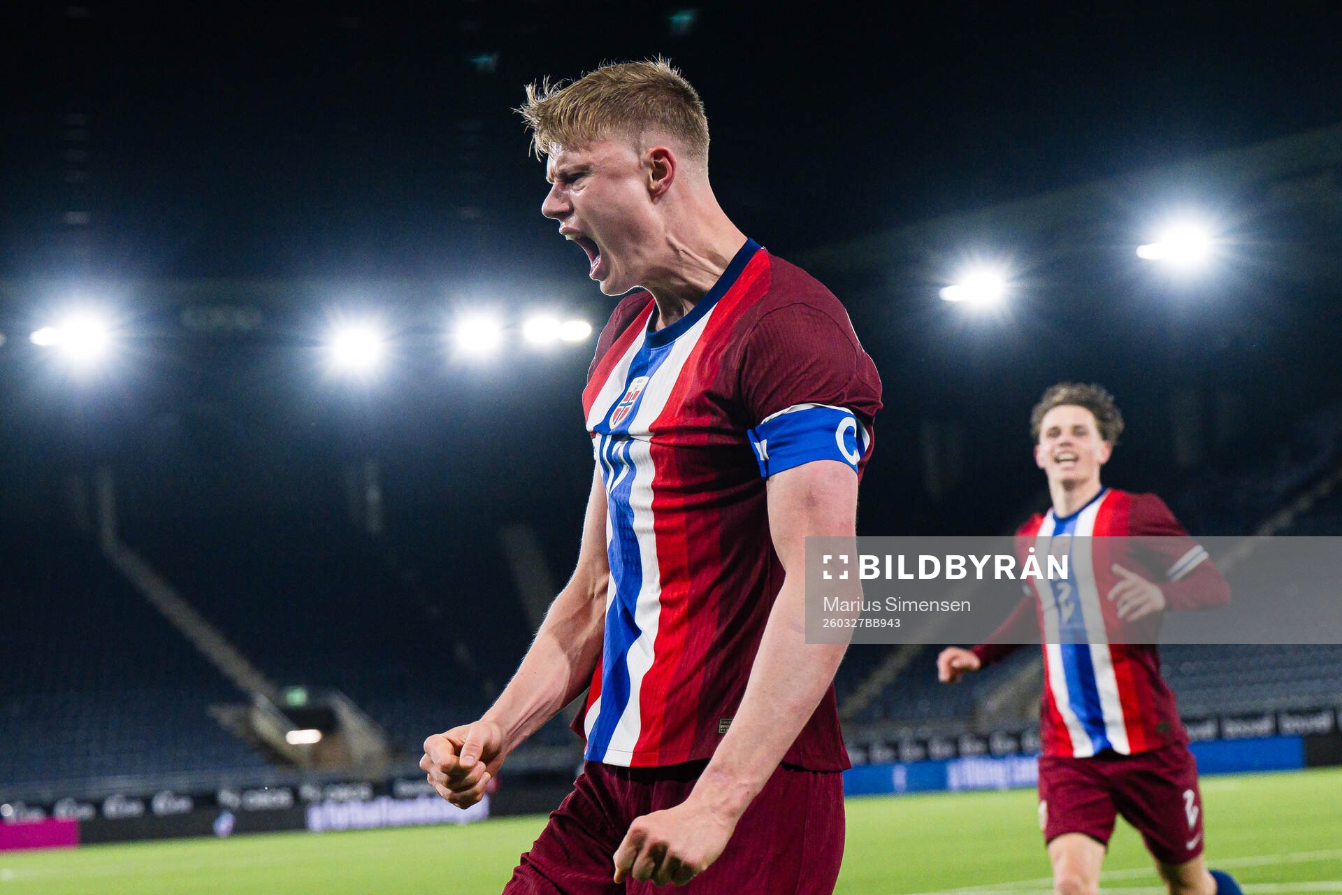 Rasmus Holten of Norway celebrates