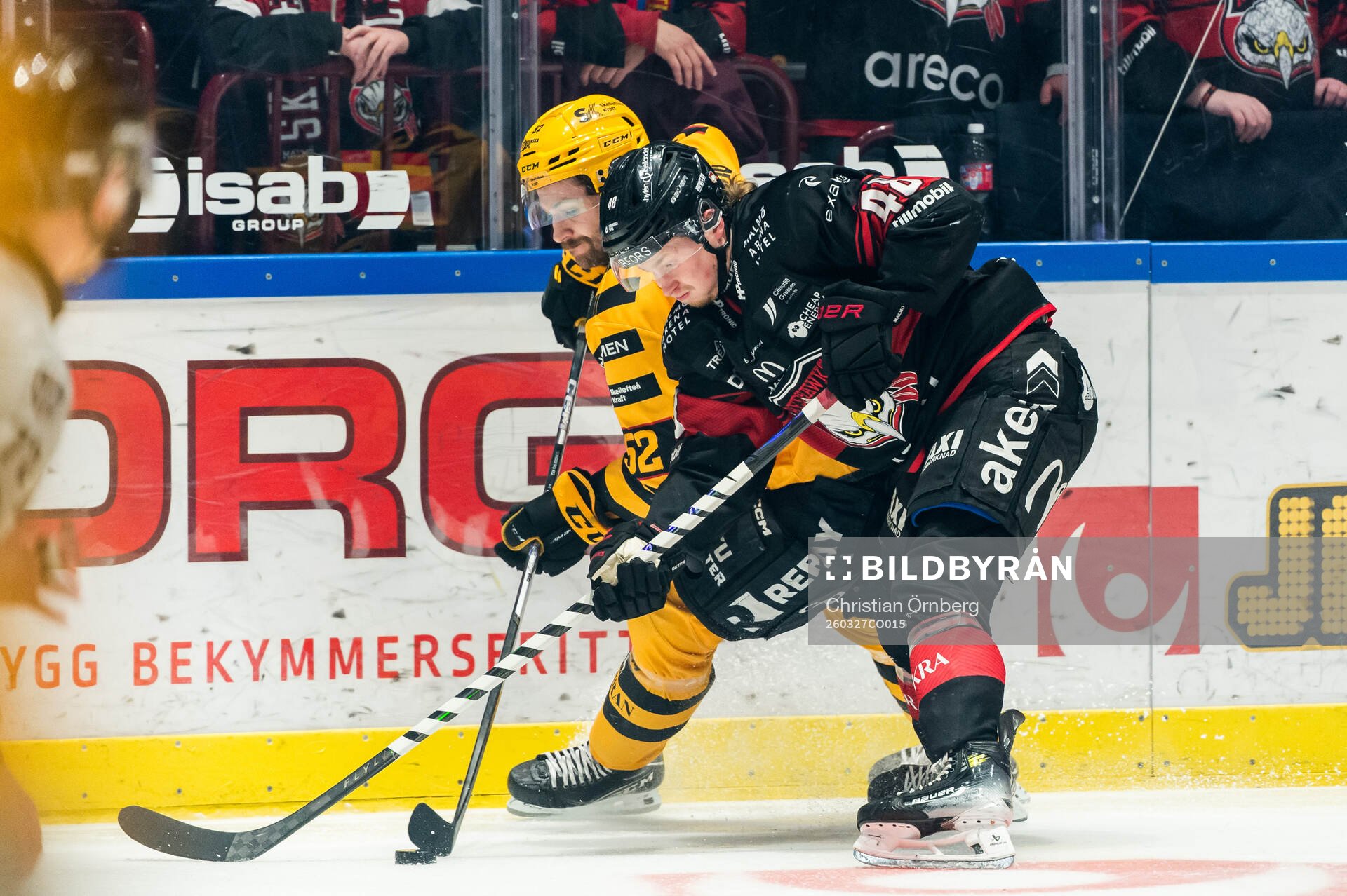 Skellefteås Arvid Lundberg och Malmö Redhawks Lauri