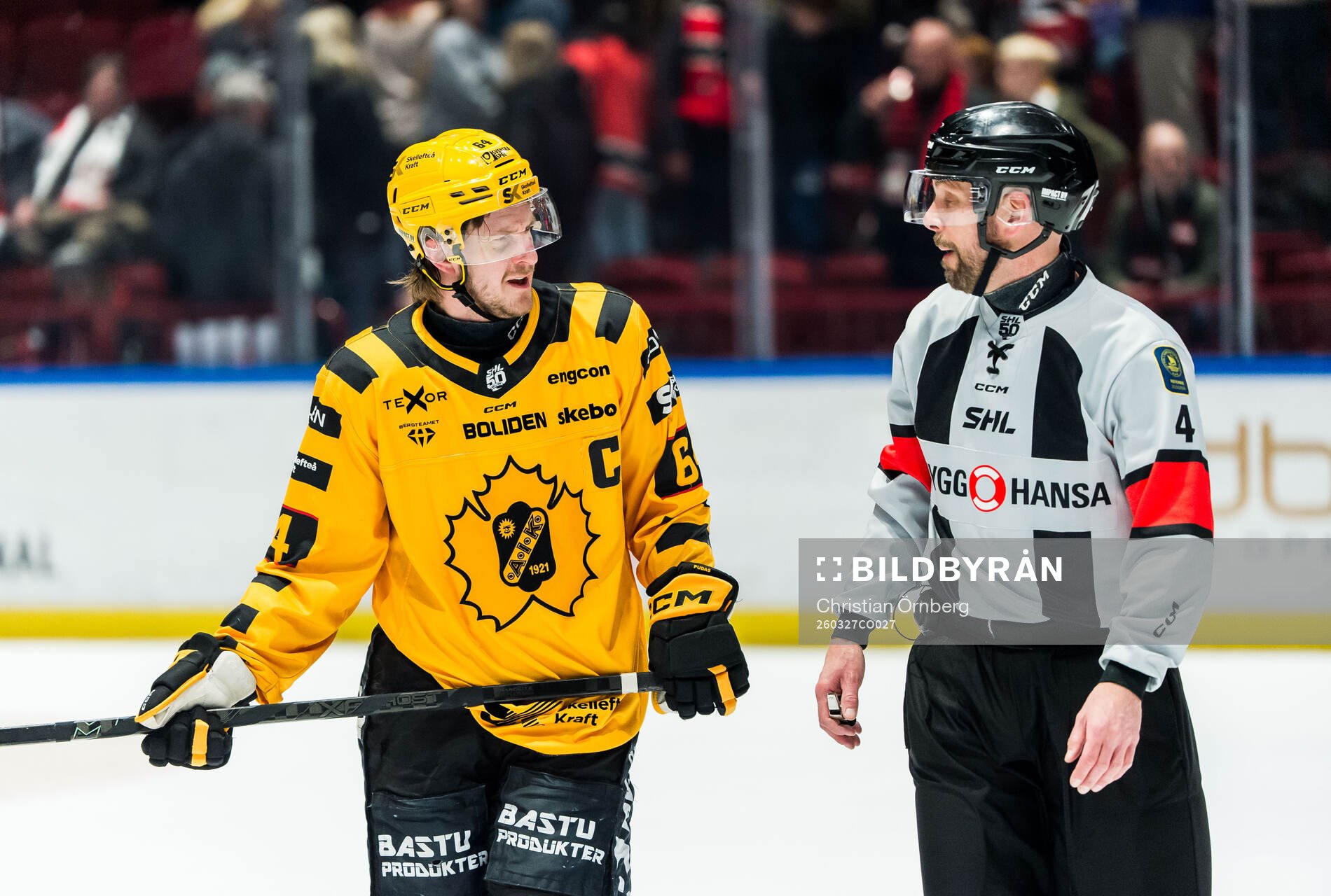 Skellefteås Jonathan Pudas och Domare Marcus Linde