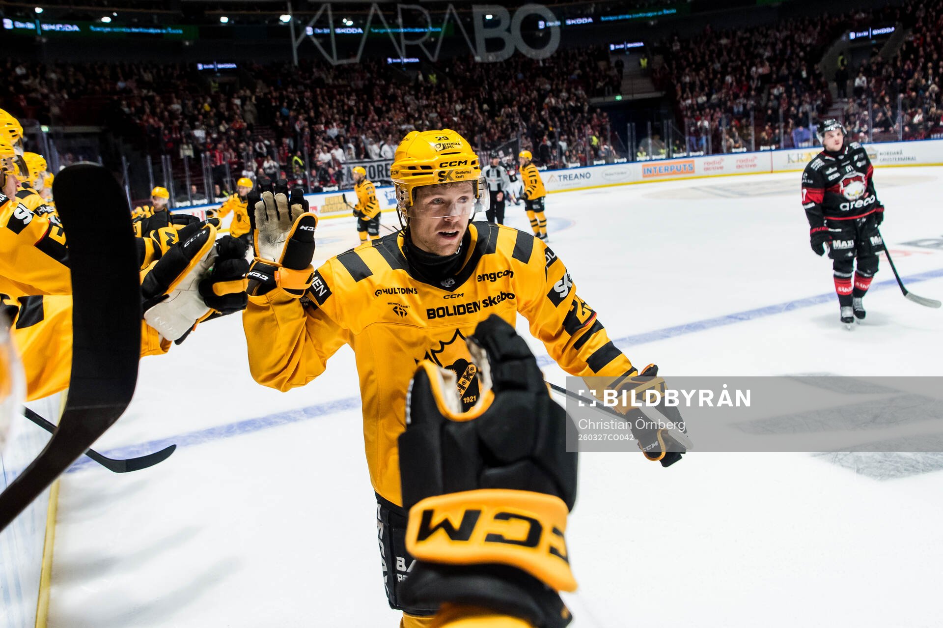 Skellefteås Mikkel Aagaard jublar