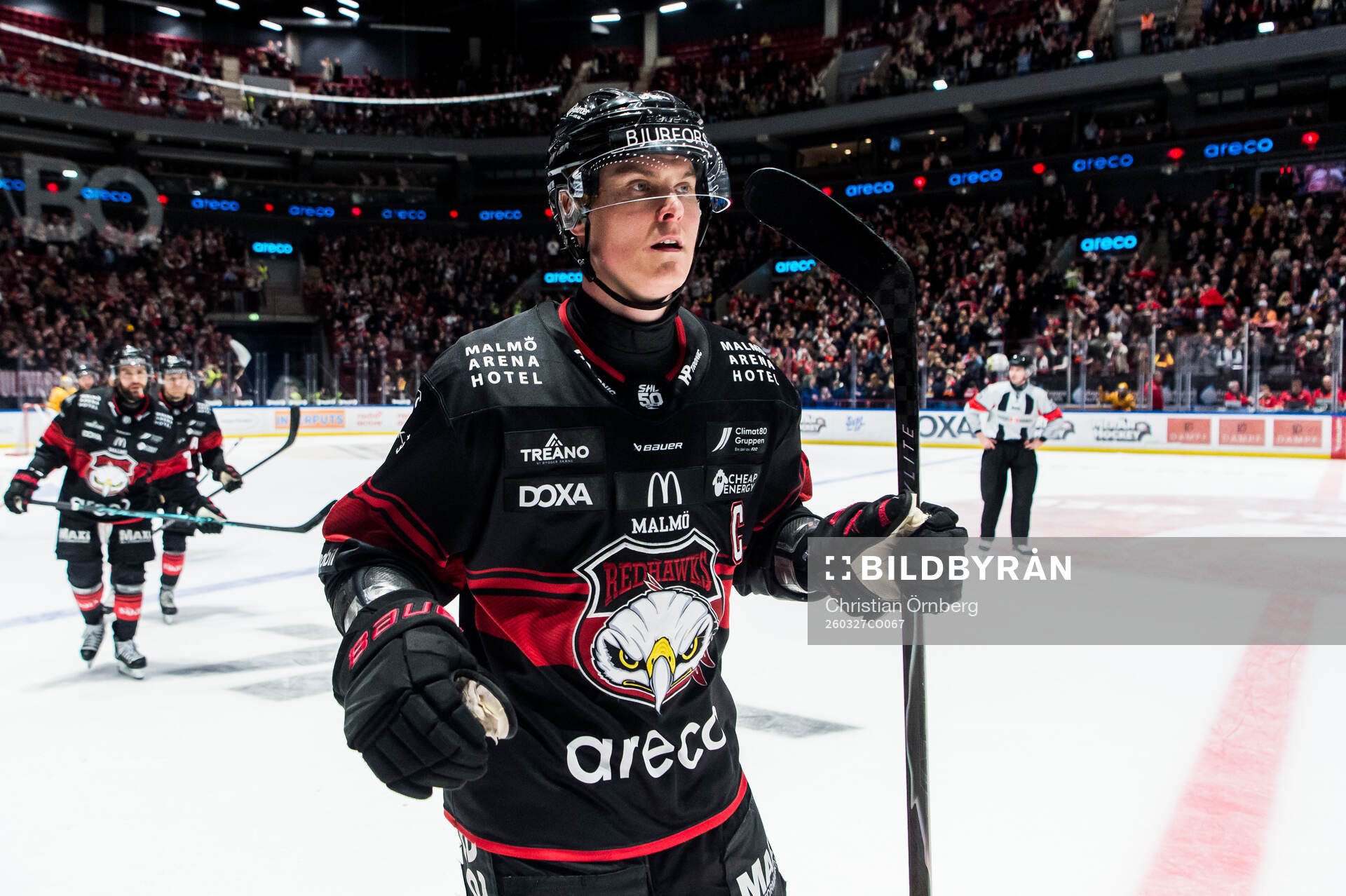 Malmö Redhawks Fredrik Händemark jublar