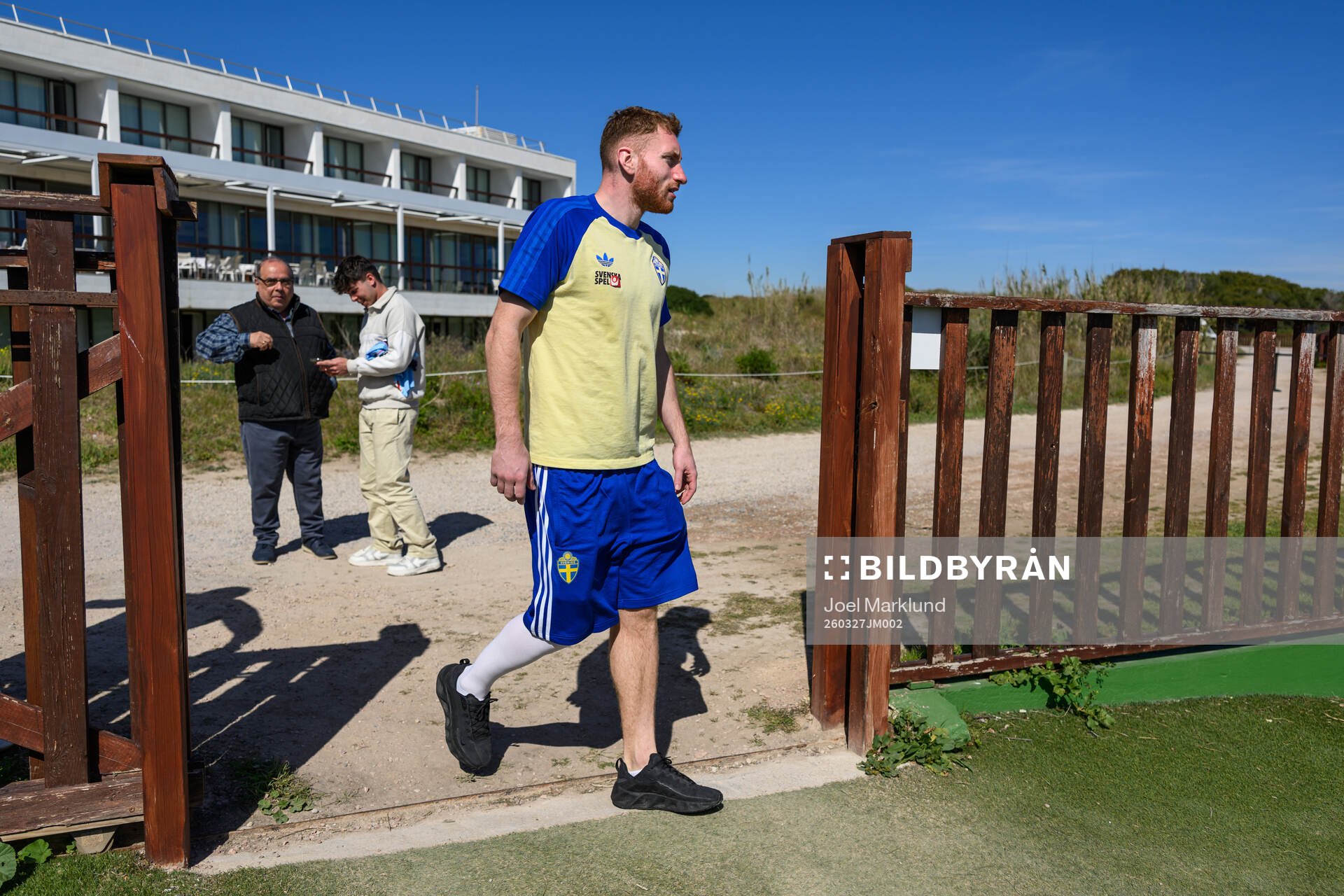 Injured player Dejan Kulusevski of the Swedish national