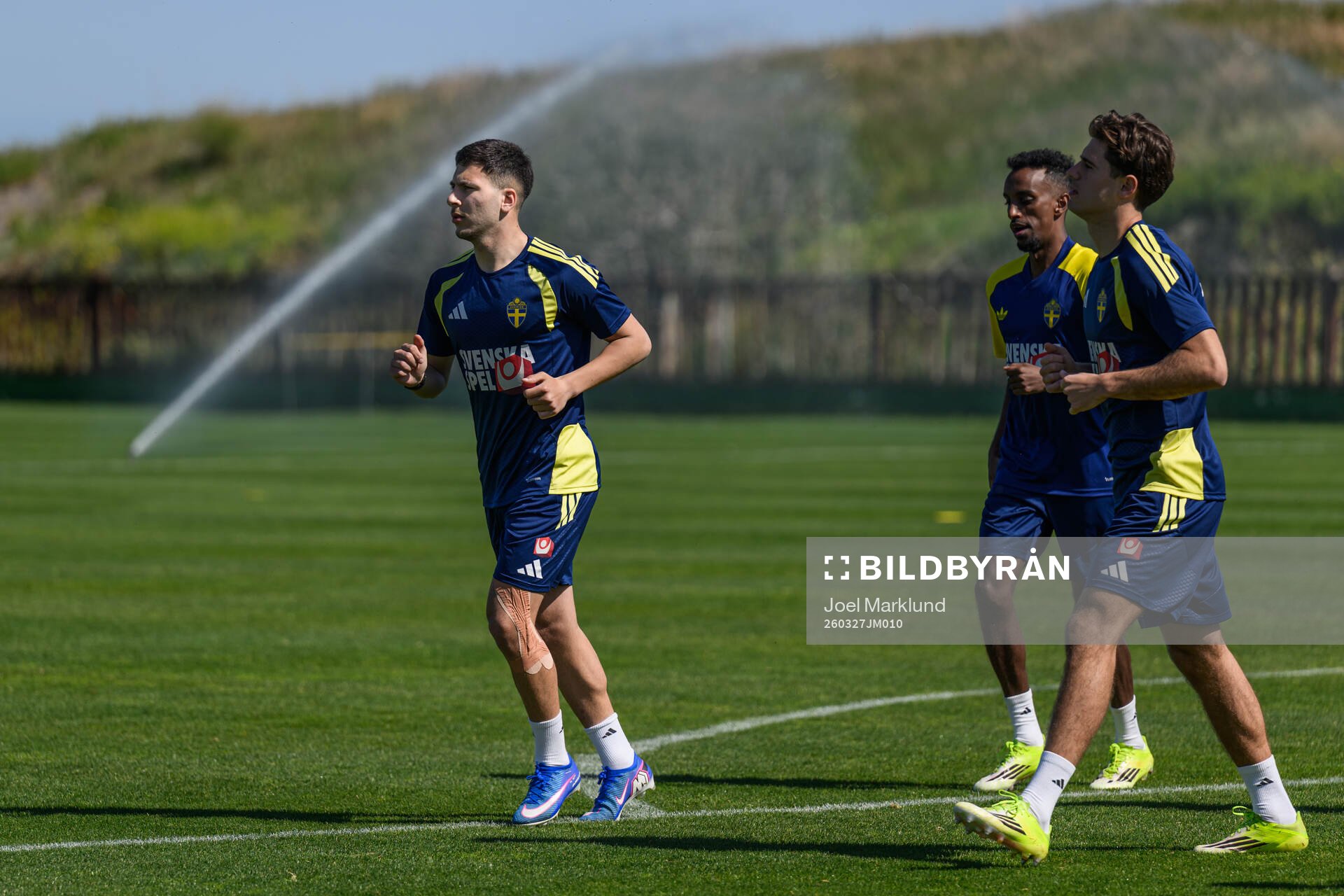 Roony Bardghji of the Swedish national football team at a