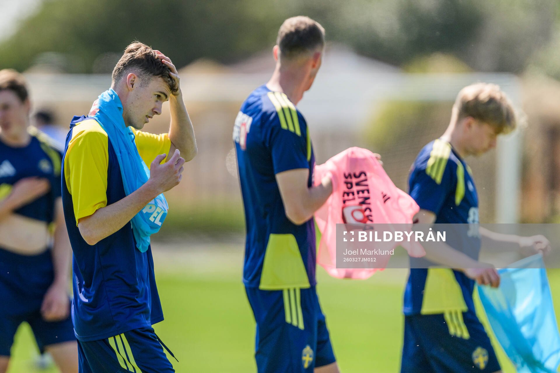 Williot Swedberg of the Swedish national football team at a