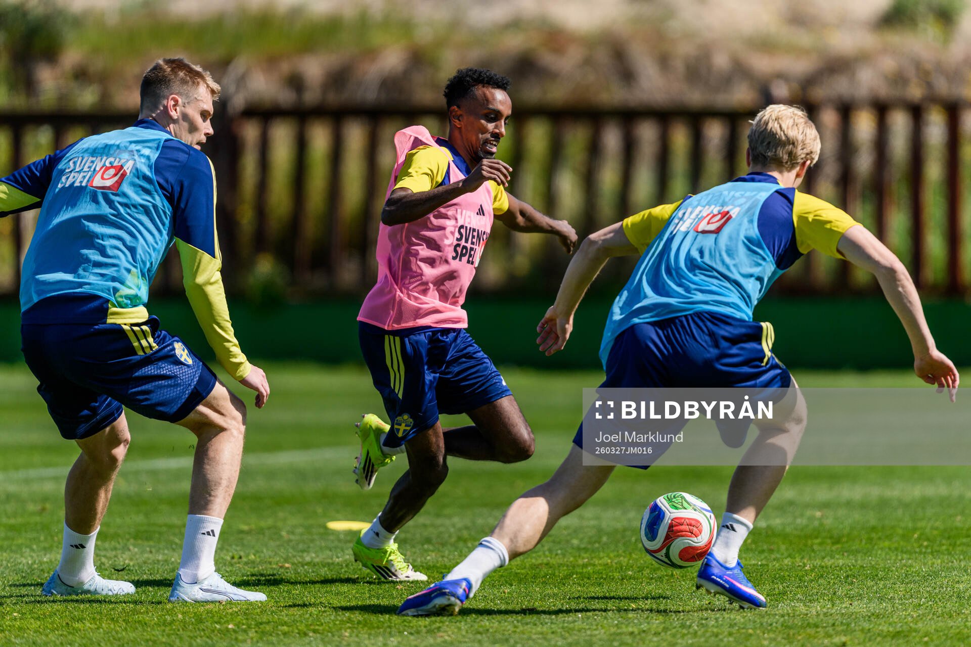 Eric Smith, Taha Ali and Lucas Bergvall of the Swedish
