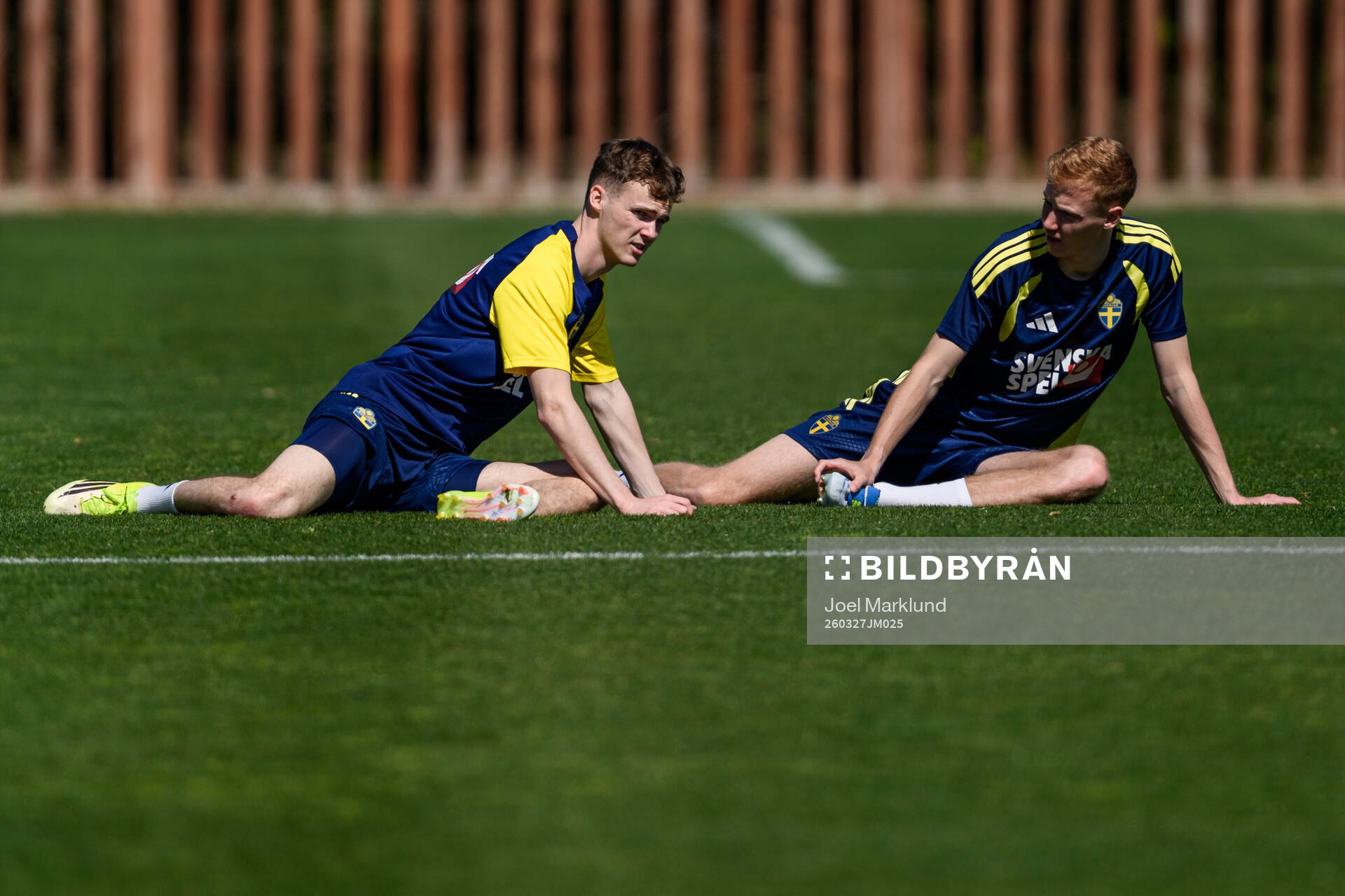 Williot Swedberg and Hugo Larsson of the Swedish national