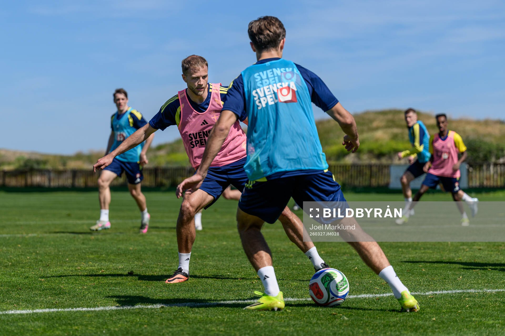 Gustav Lundgren of the Swedish national football team at a