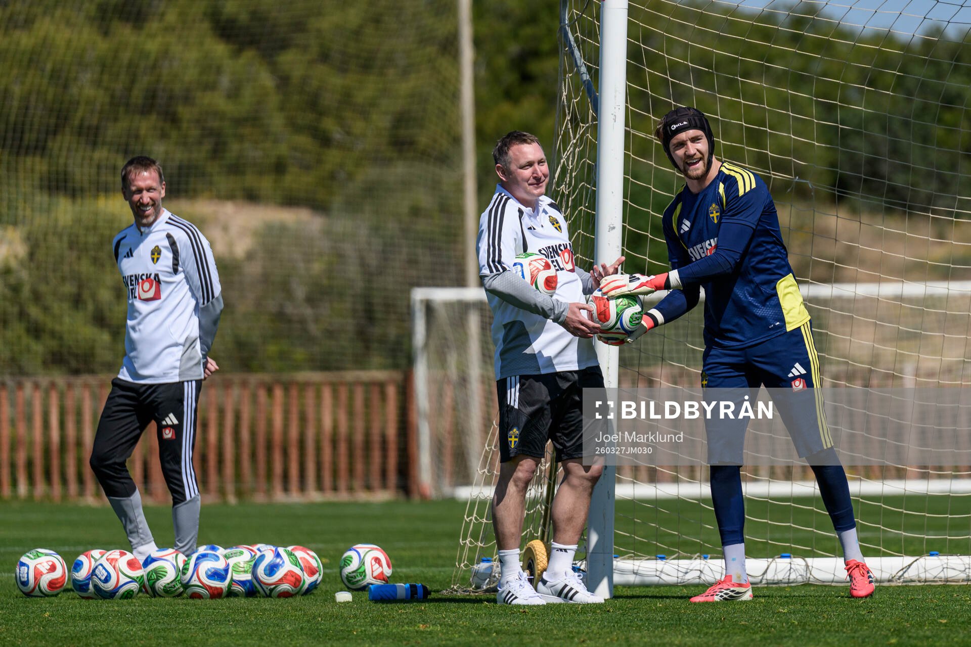 Head coach Graham Potter, Kim Källström, Head of National