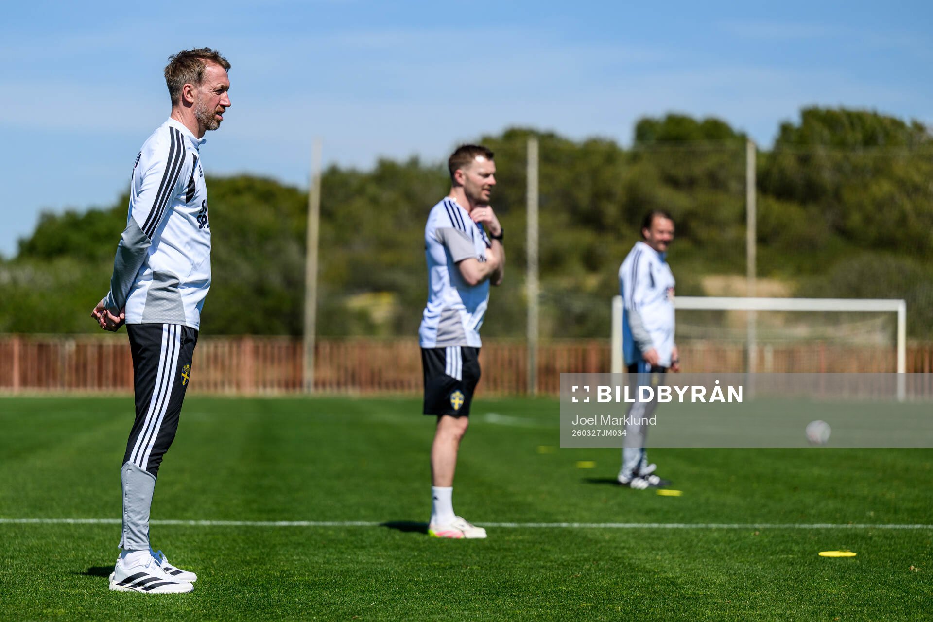 Head coach Graham Potter, assistant coach Sebastian Larsson
