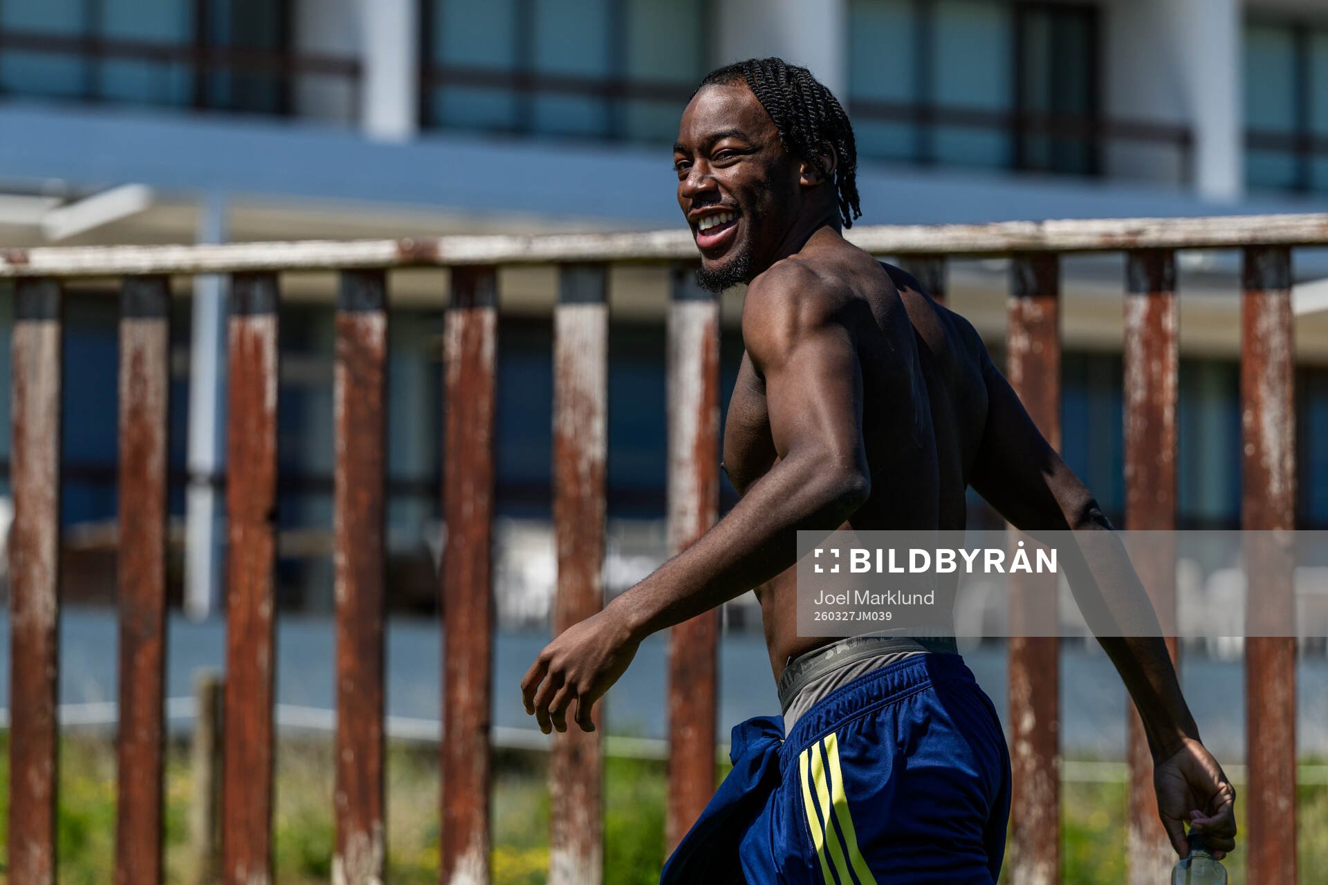 Anthony Elanga of the Swedish national football team at a