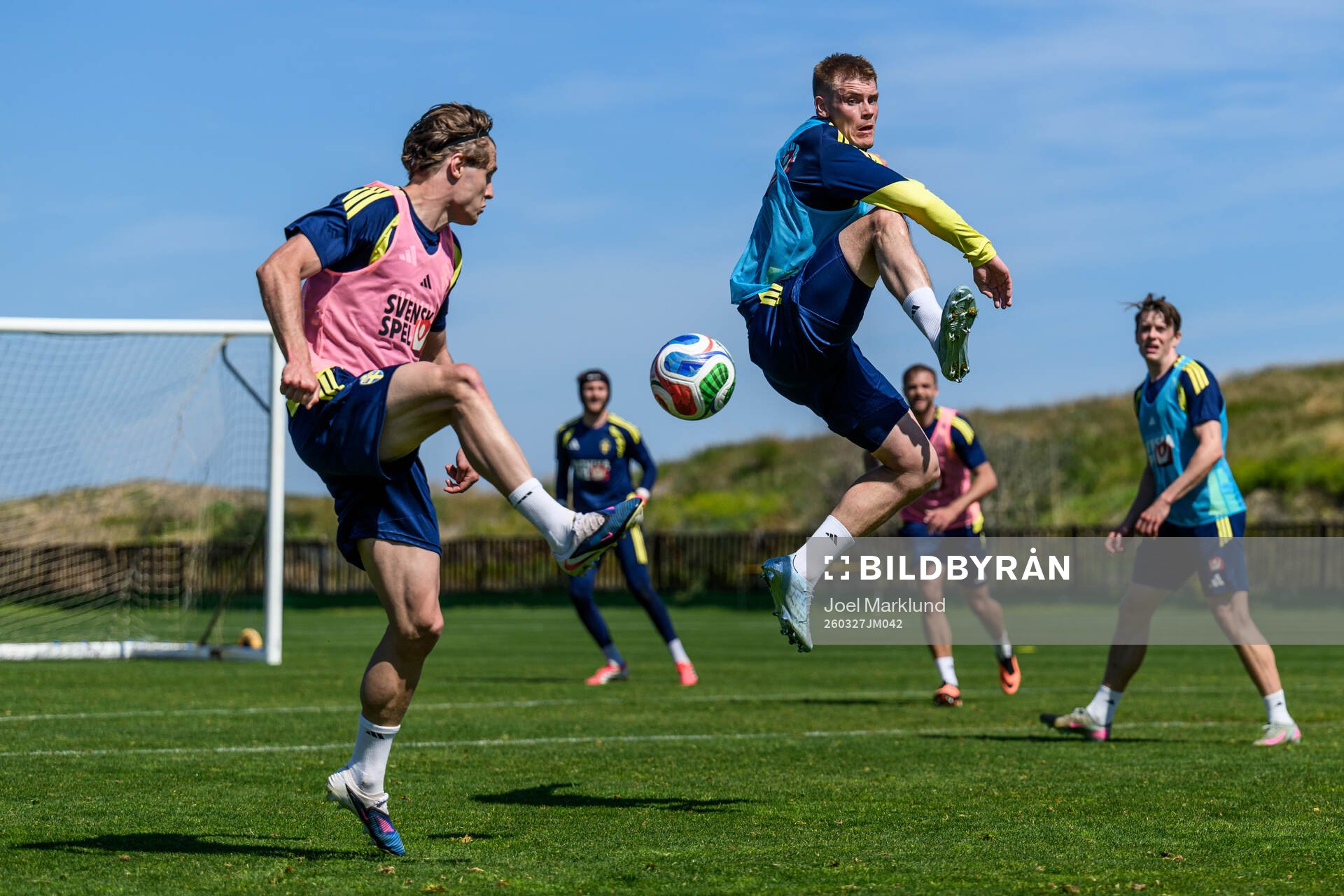 Mattias Svanberg and Eric Smith of the Swedish national