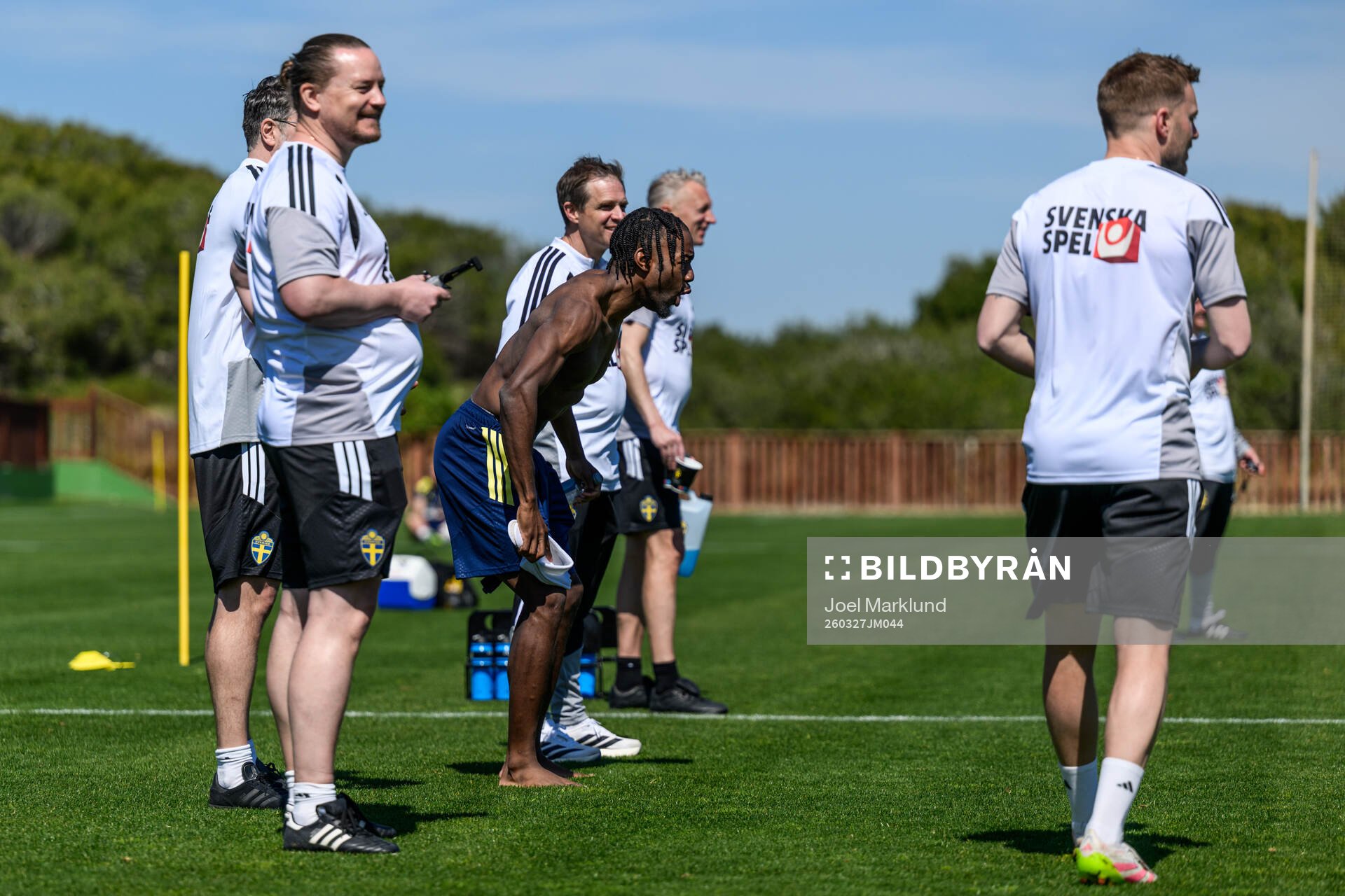 Anthony Elanga of the Swedish national football team at a