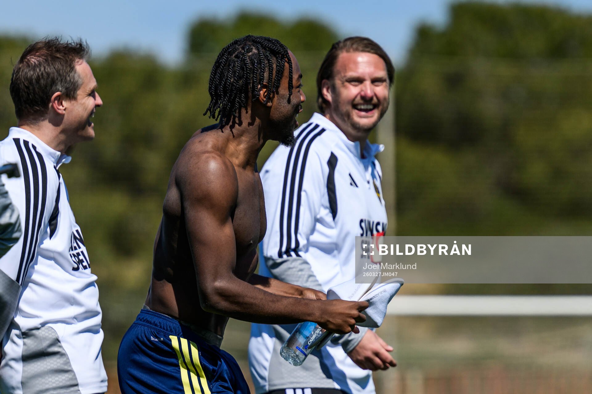 Anthony Elanga of the Swedish national football team at a
