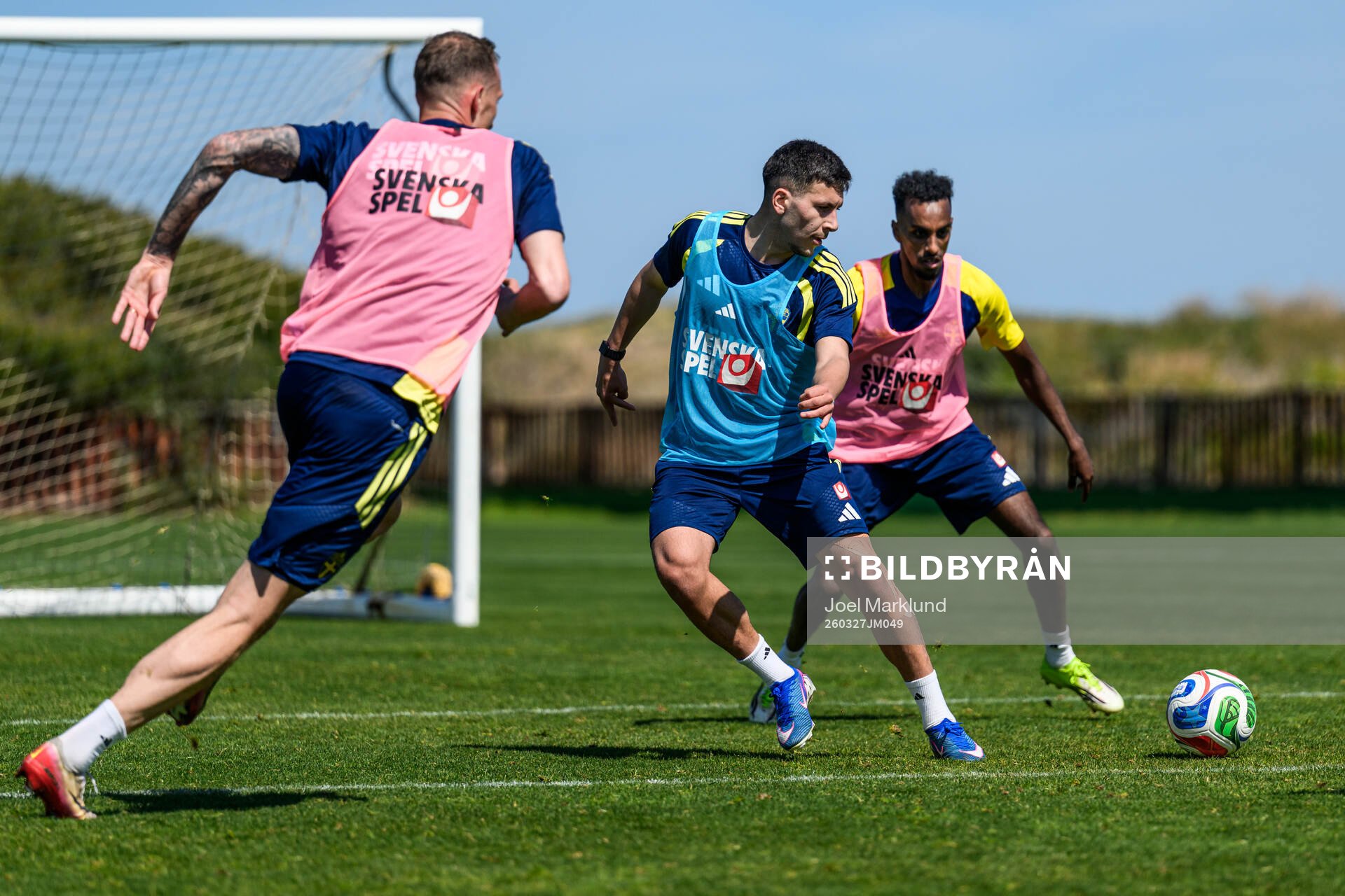 Gustaf Nilsson, Roony Bardghji and Taha Ali of the Swedish