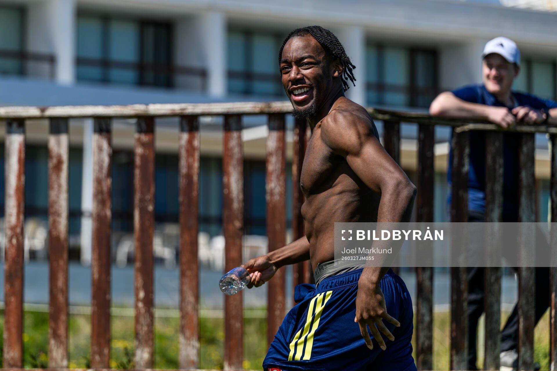 Anthony Elanga of the Swedish national football team at a