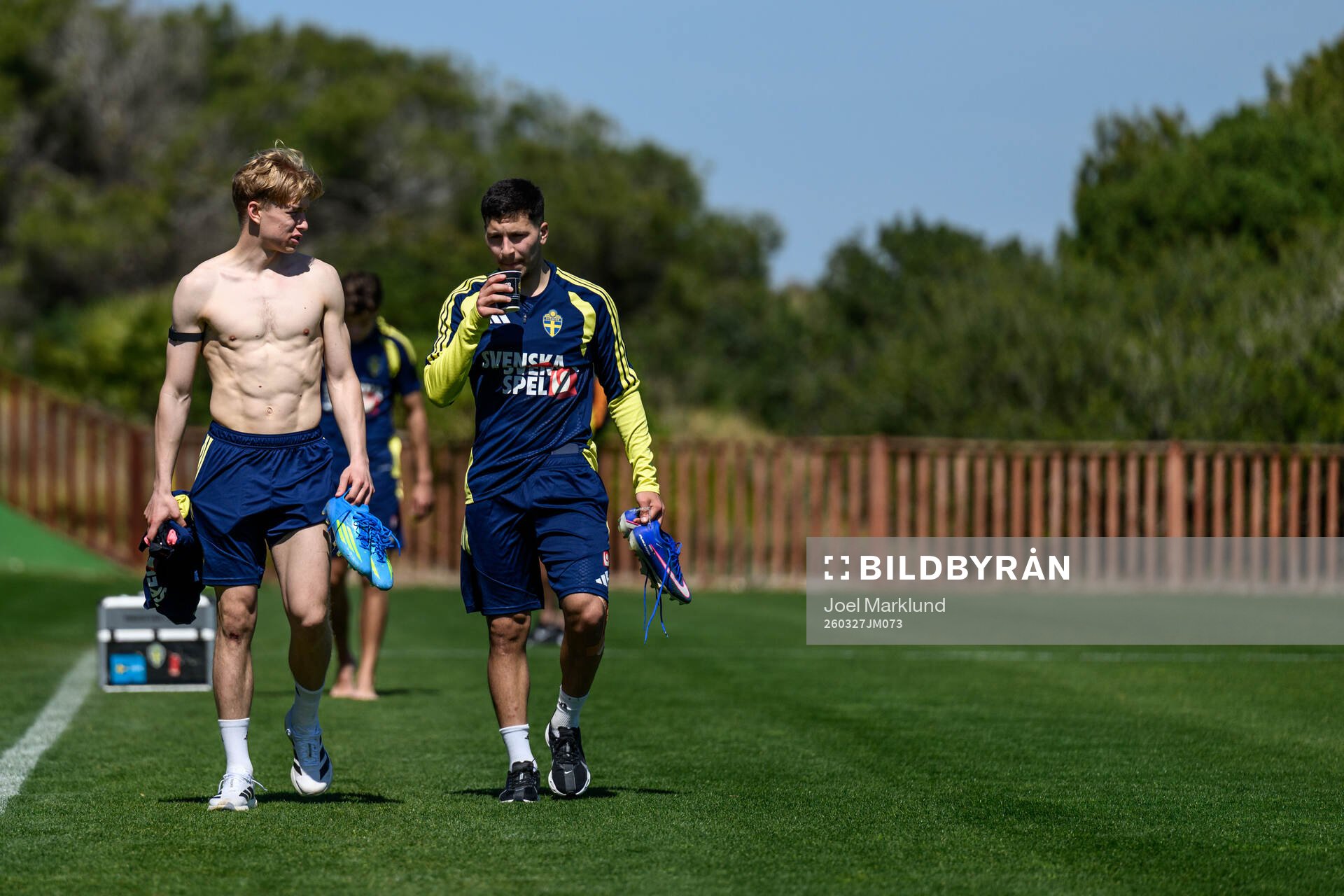 Daniel Svensson and Roony Bardghji of the Swedish national