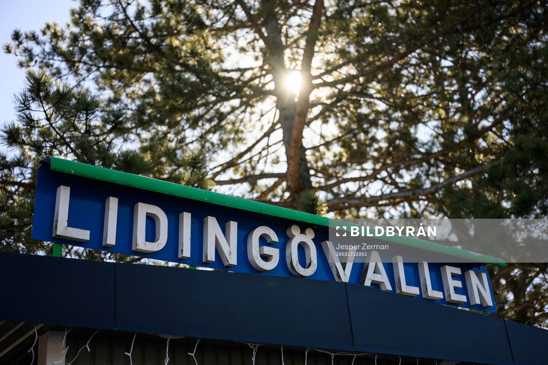 Exteriör vy av Lidingövallen