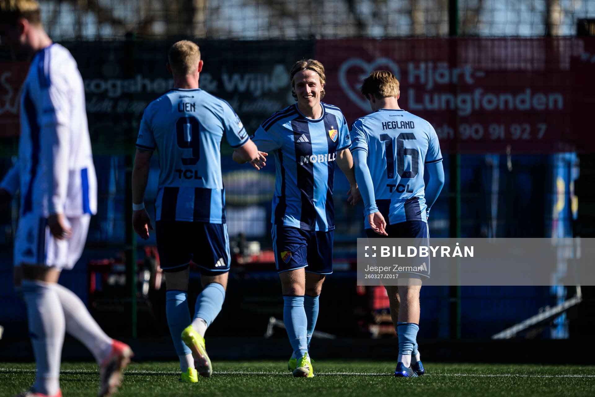 Djurgårdens Jeppe Okkels jublar