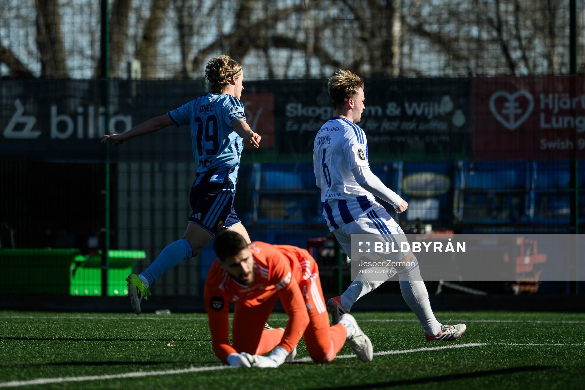 Djurgårdens Jeppe Okkels jublar