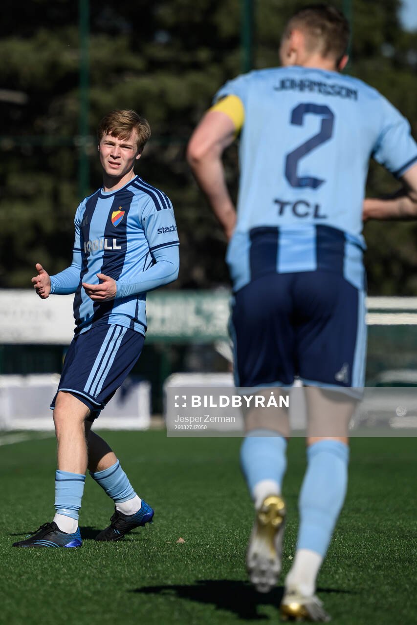 Djurgårdens Bo Hegland och Piotr Johansson