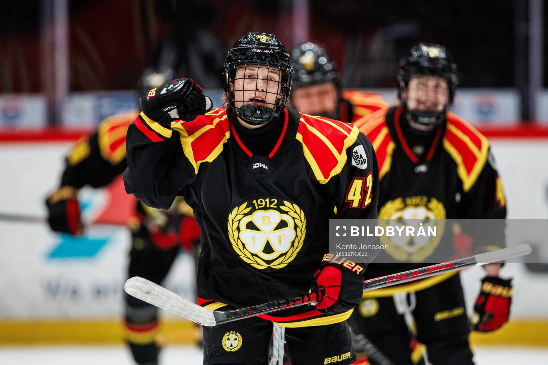 Brynäs Viivi Vainikka jublar