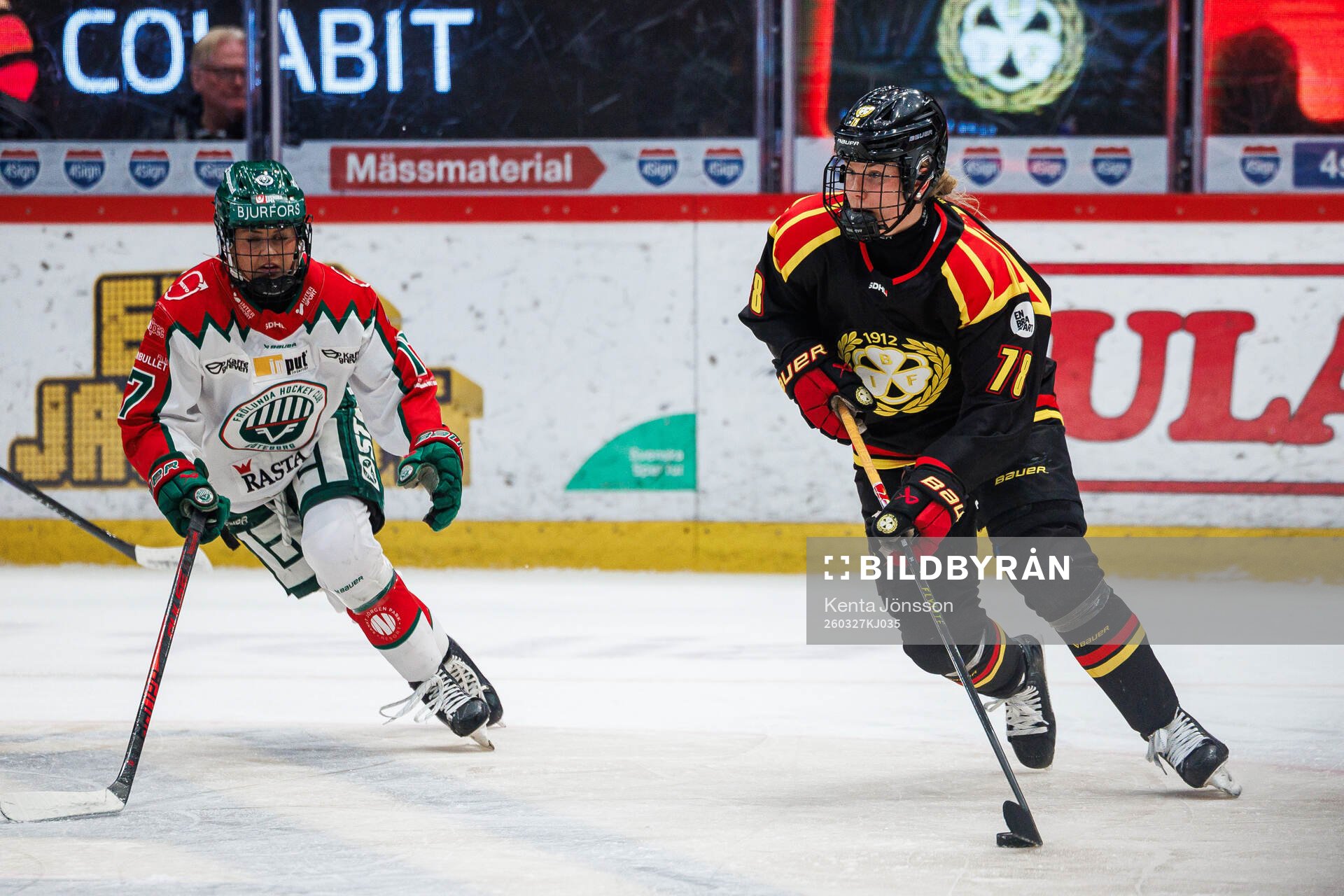 Frölundas Sofie Lundin och Brynäs Elin Svensson