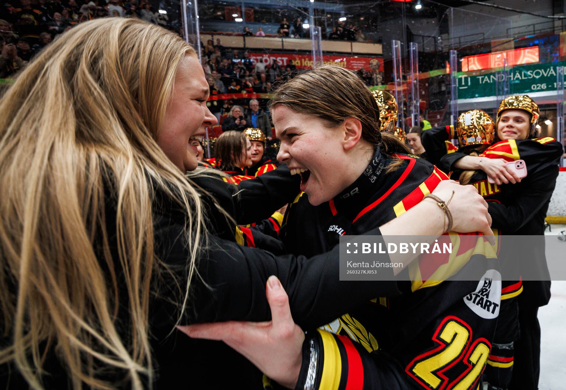 Brynäs Hanna Thuvik jublar
