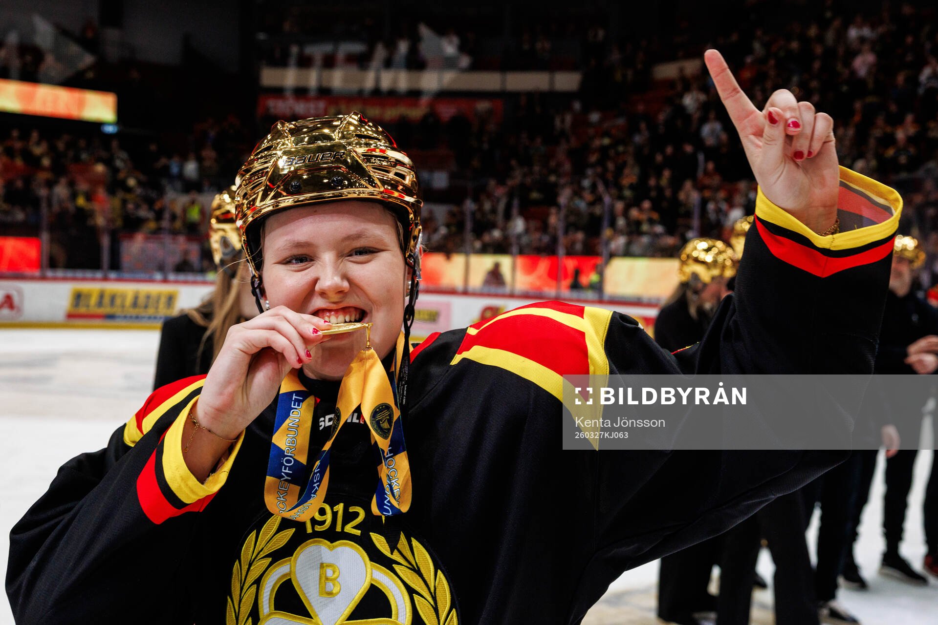 Brynäs Anna Brenkle jublar