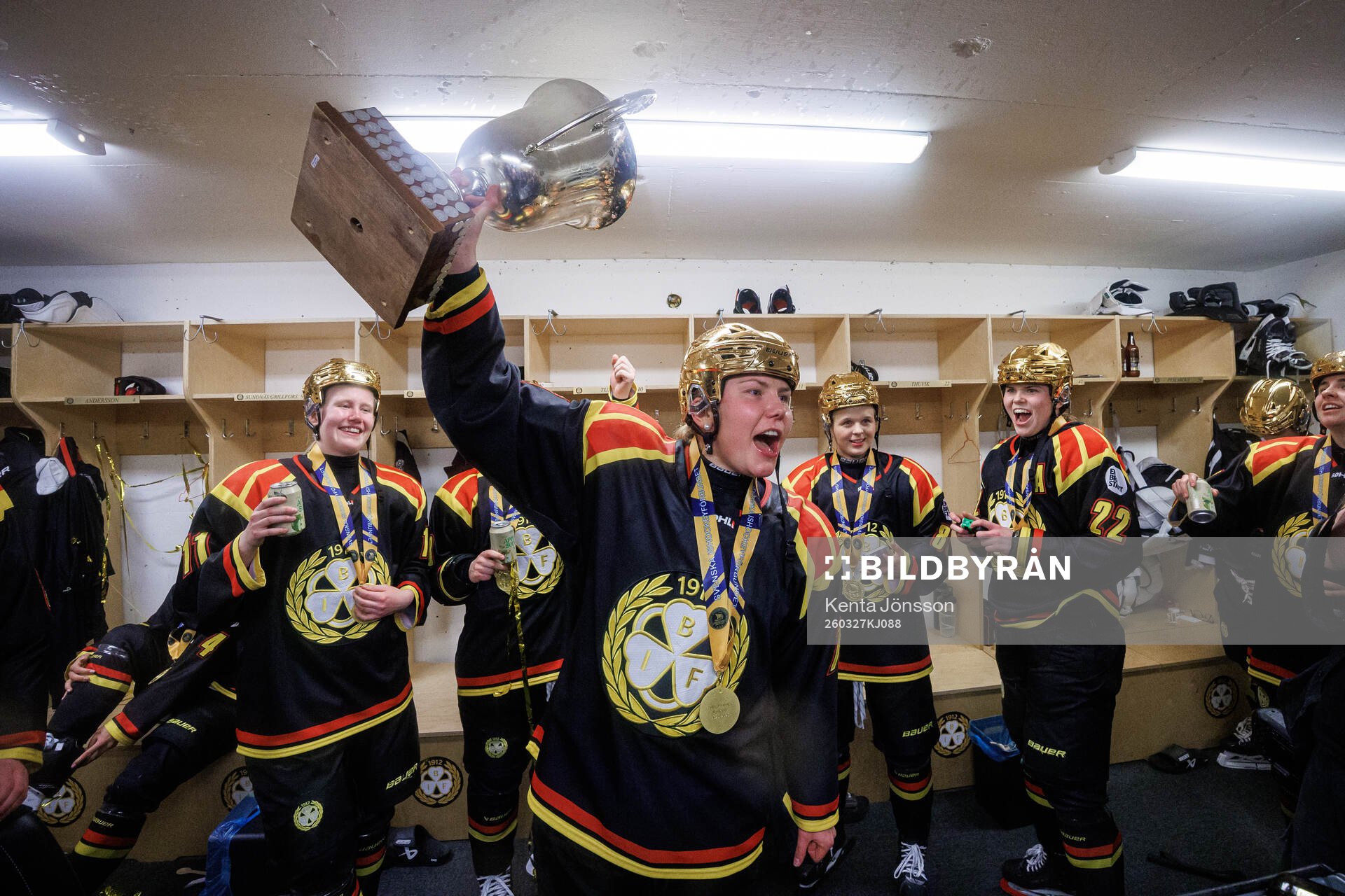 Brynäs Elin Svensson jublar