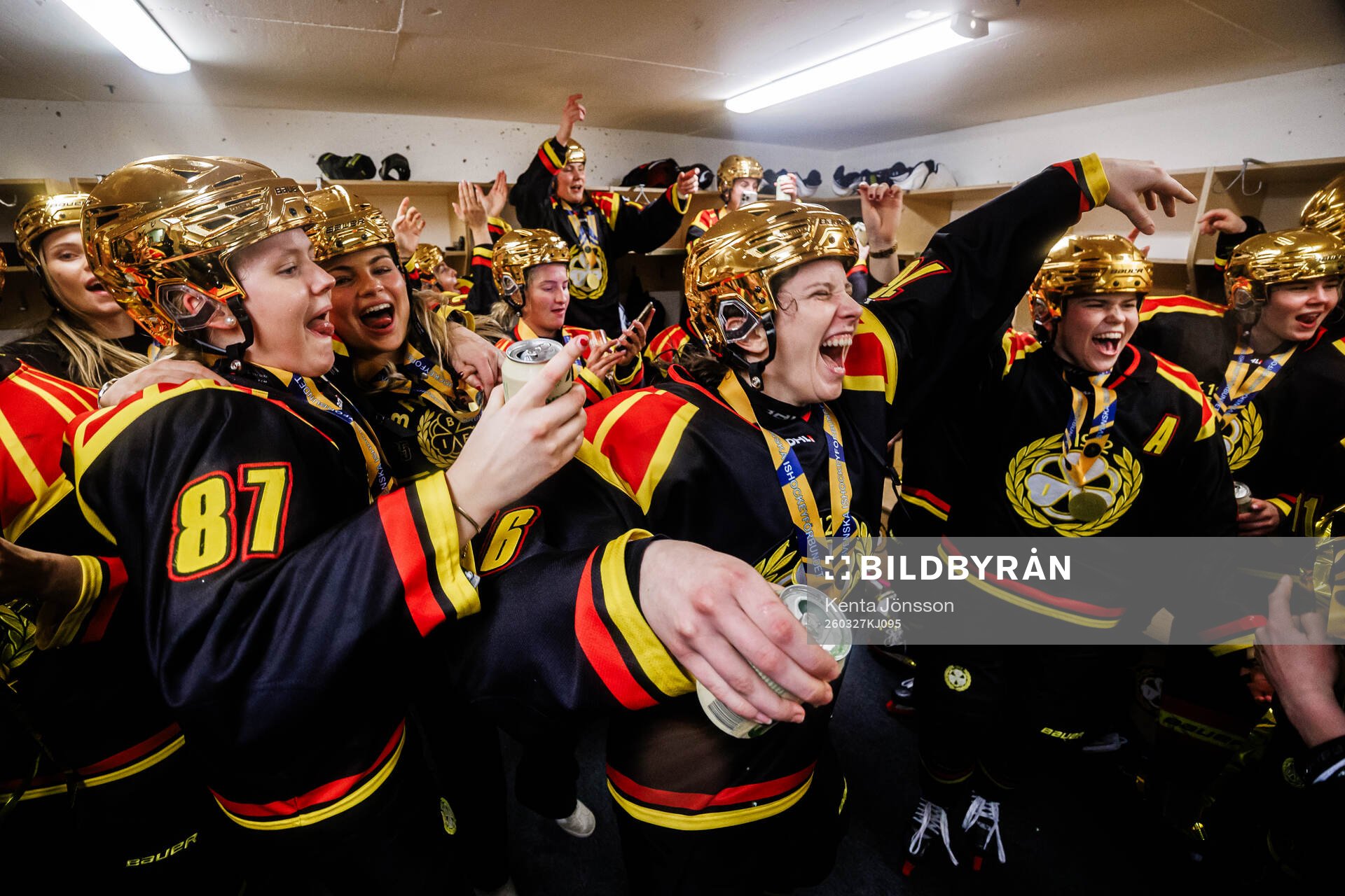 Brynäs Anna Brenkle, Maude Poulin-Labelle och Hanna Thuvik