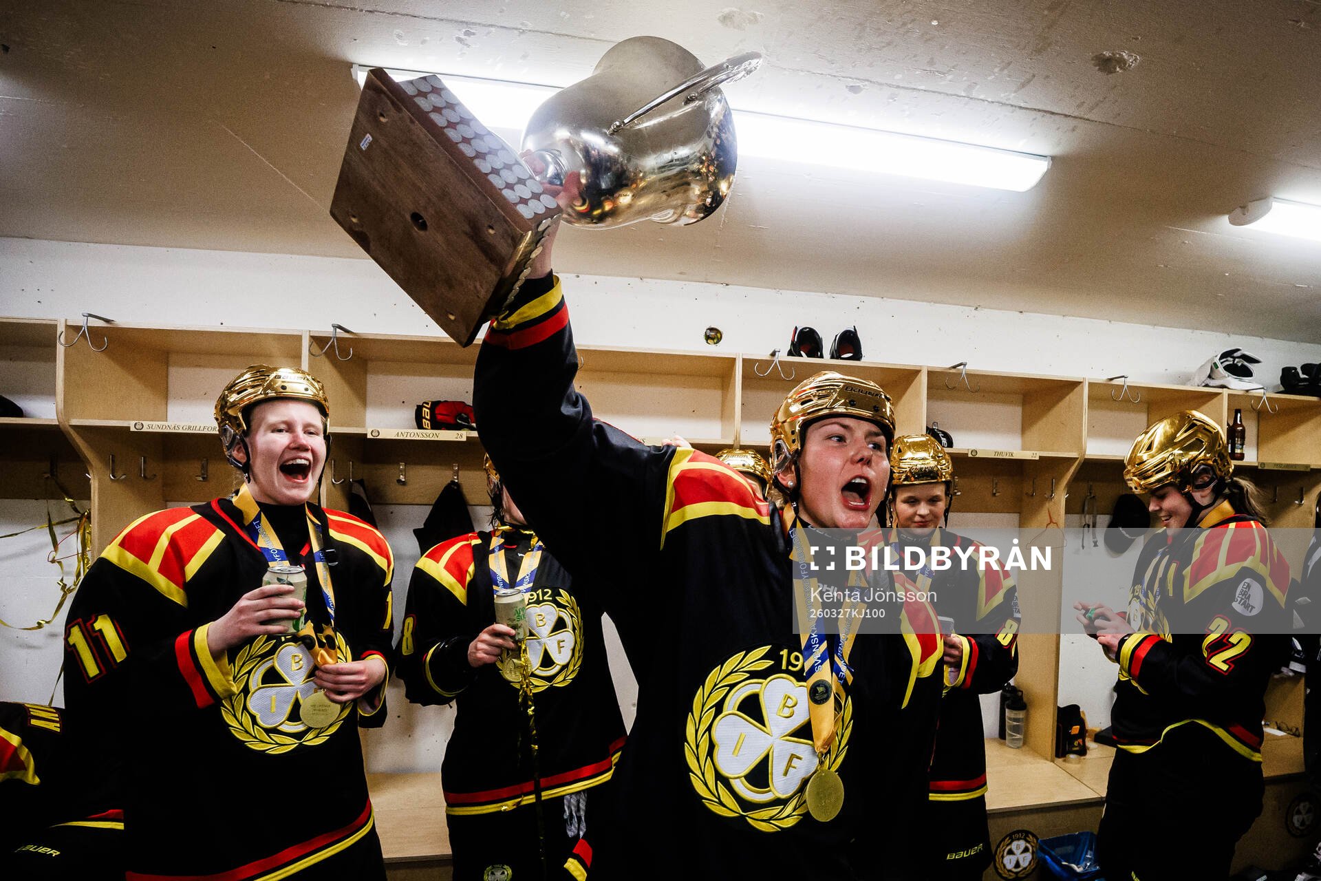 Brynäs Elin Svensson jublar