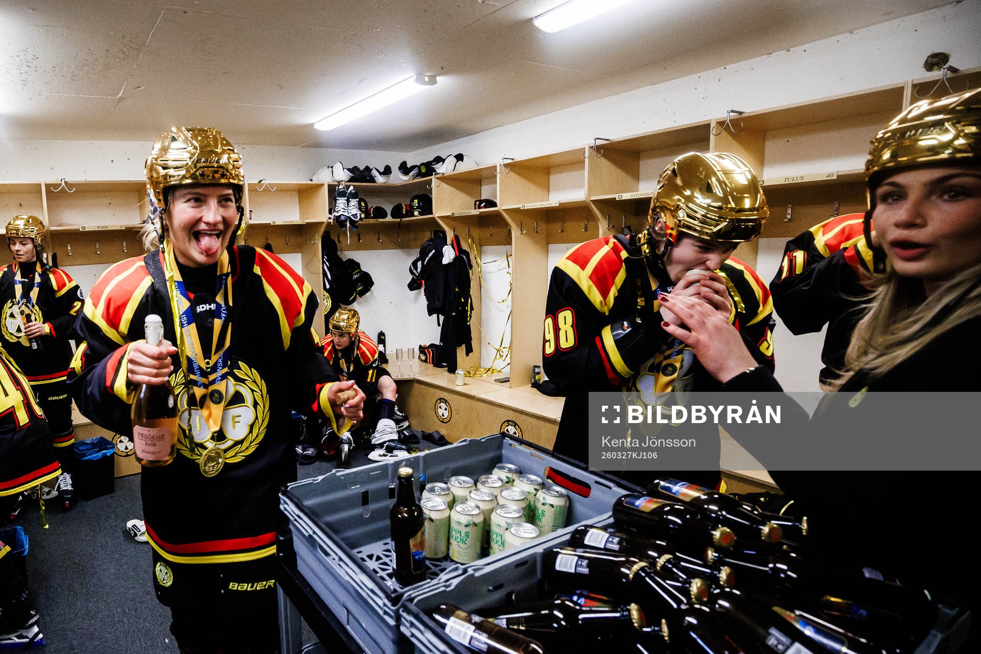 Brynäs Anna Andersson jublar