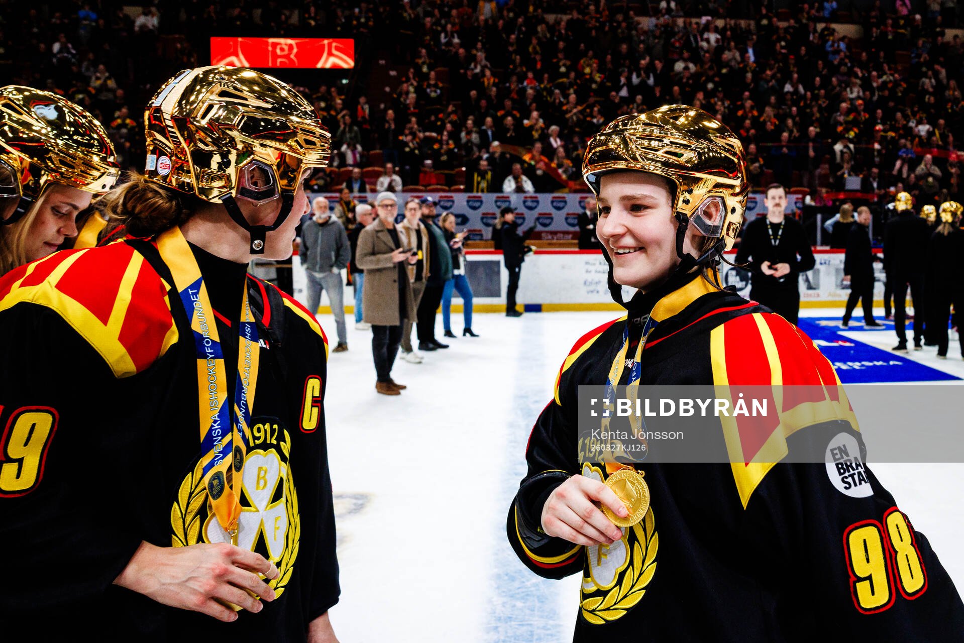Brynäs Tilde Sundnäs Grillfors jublar
