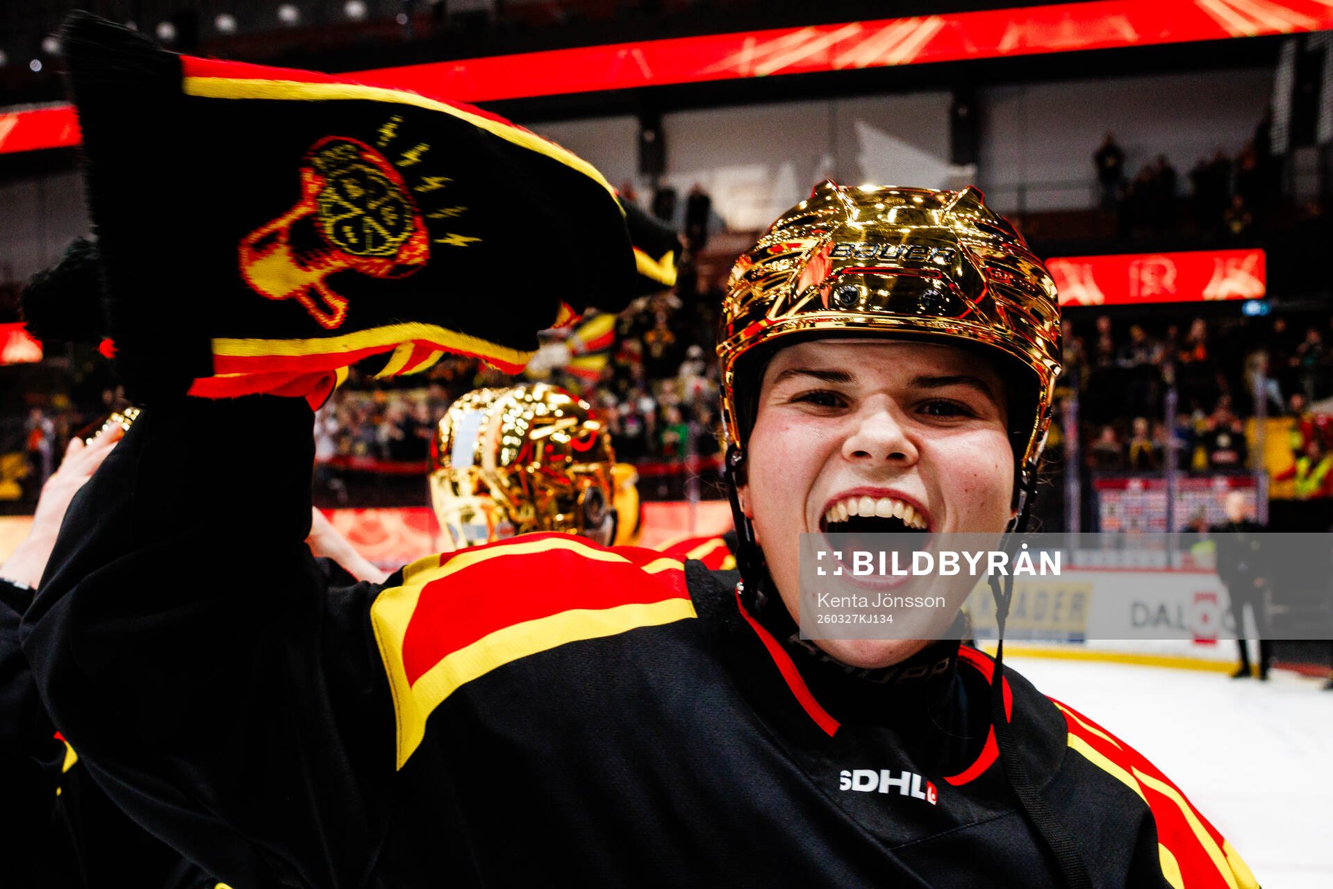 Brynäs Hanna Thuvik jublar